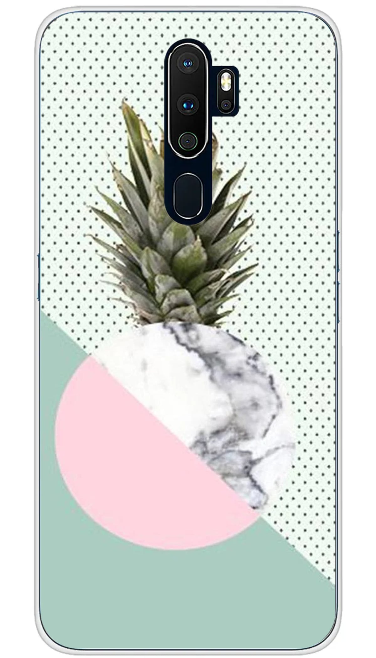Coque Oppo Ananas marbre - A5 2020