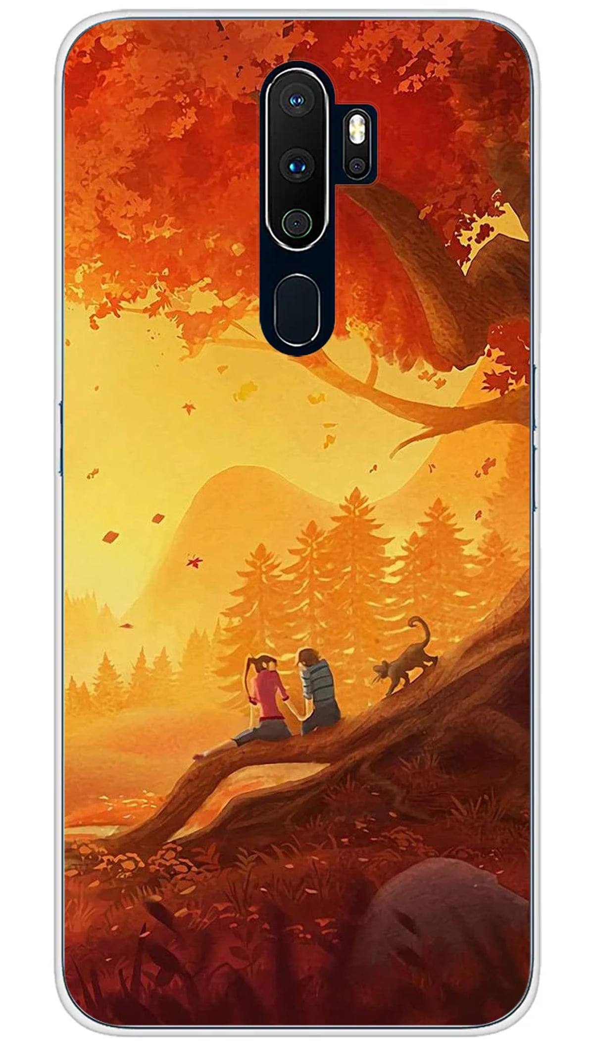 Coque Oppo Automne à deux - A5 2020