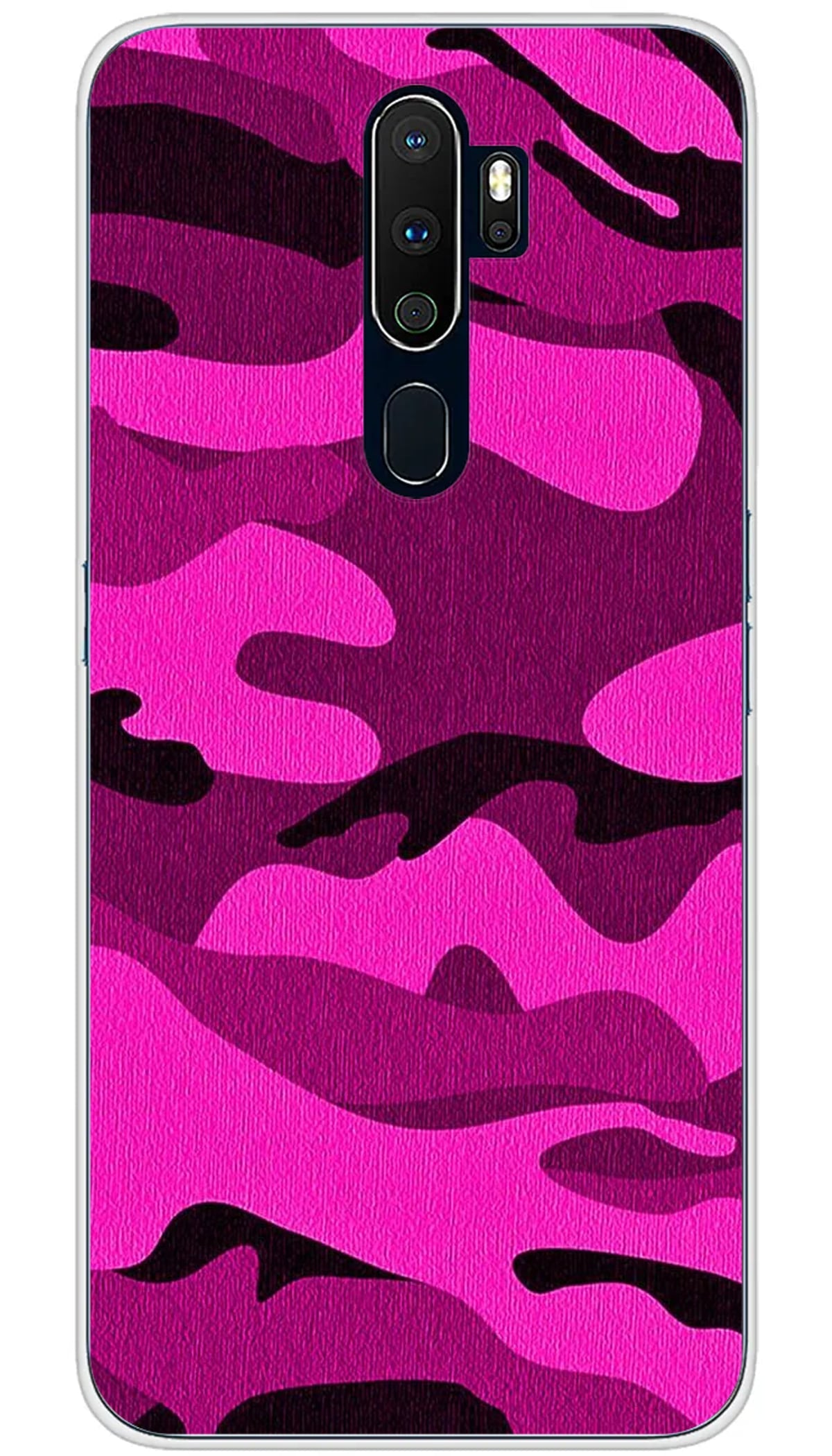 Coque Oppo Camouflage rose - A5 2020