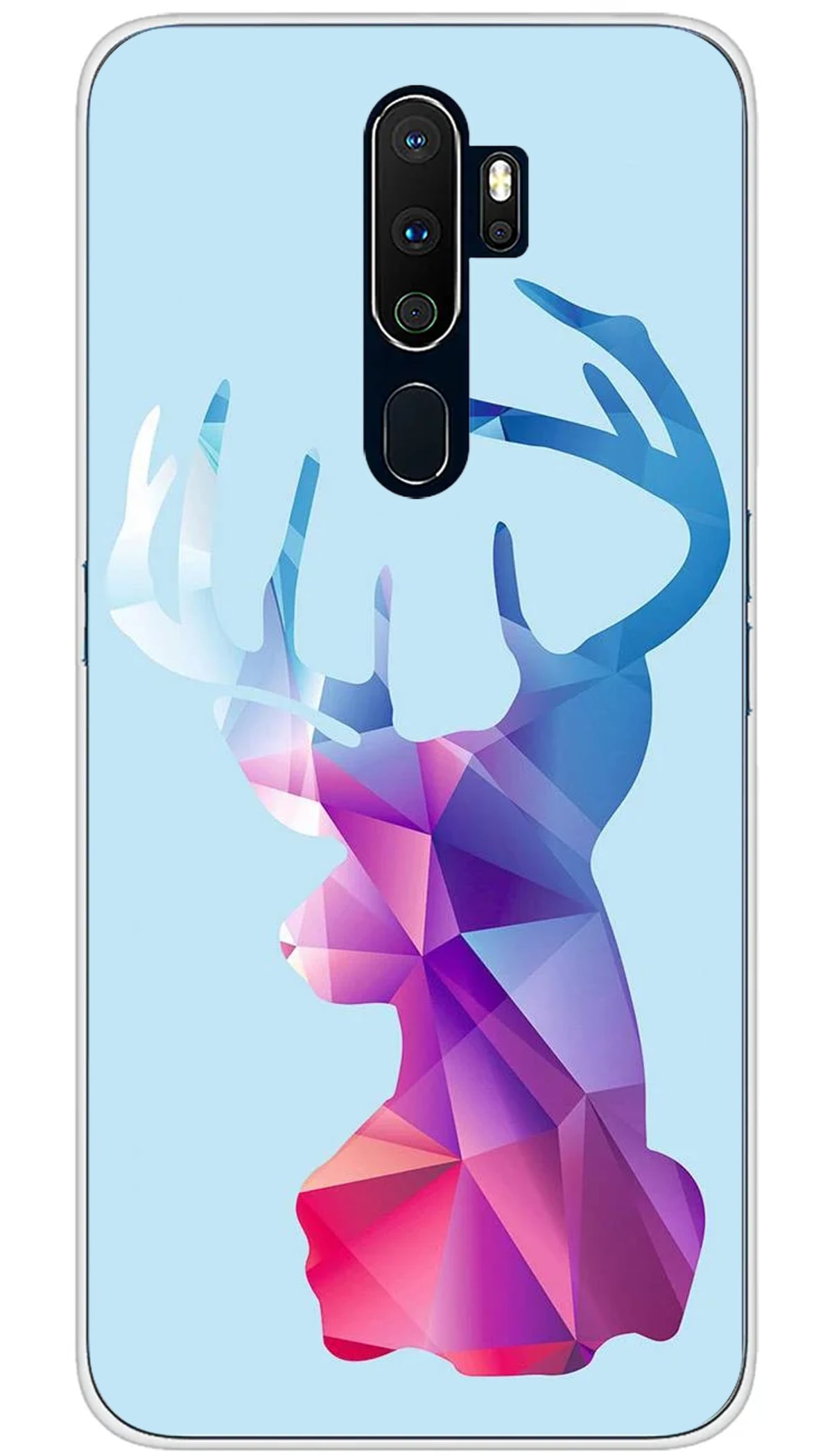 Coque Oppo Cerf Hipster Bleu - A5 2020