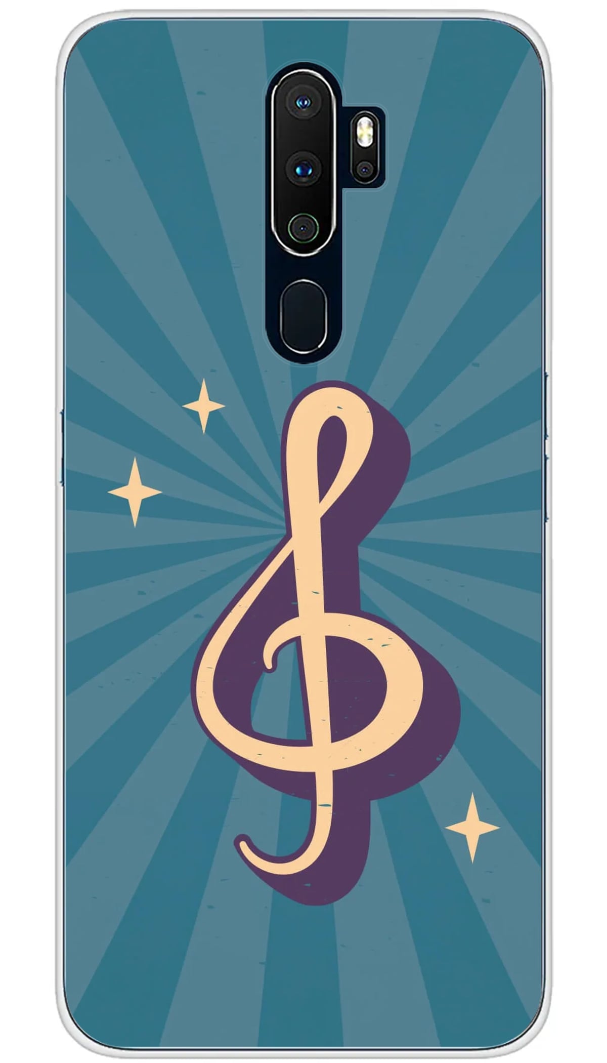 Coque Oppo Clé de sol rétro - A5 2020