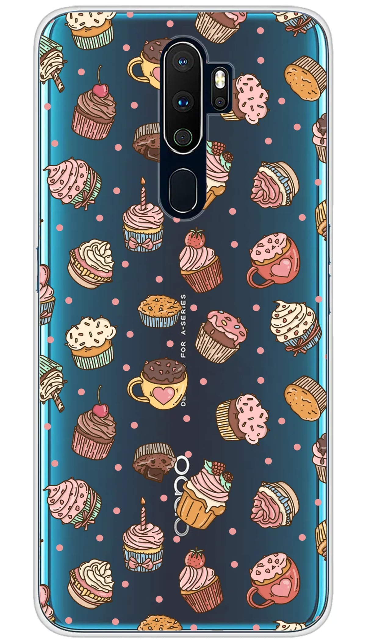 Coque Oppo Cupcake vintage - A5 2020