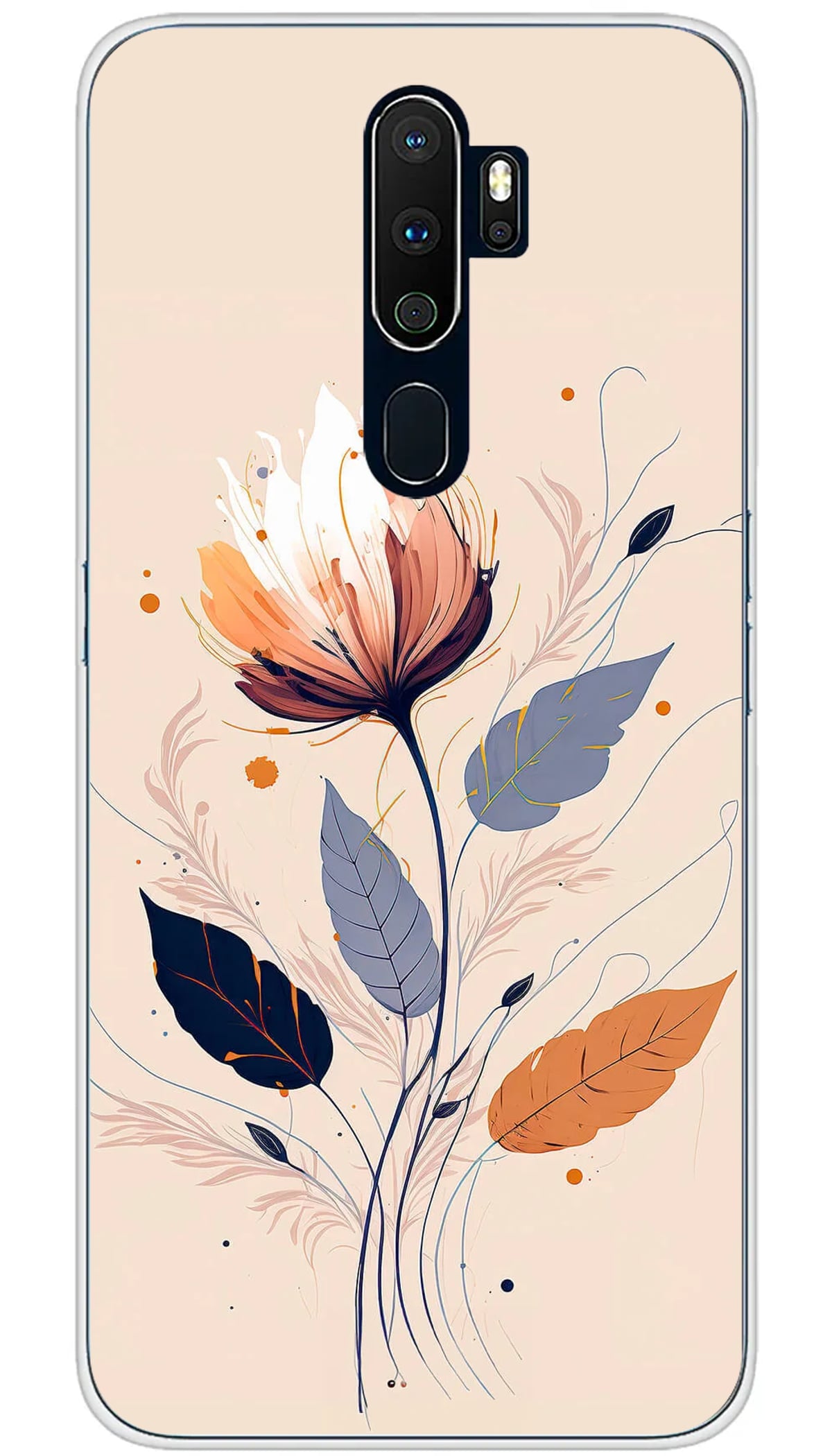 Coque Oppo Fleur légère - A5 2020