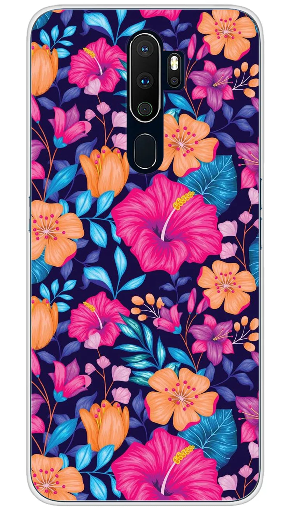 Coque Oppo Fleurs Exotiques - A5 2020