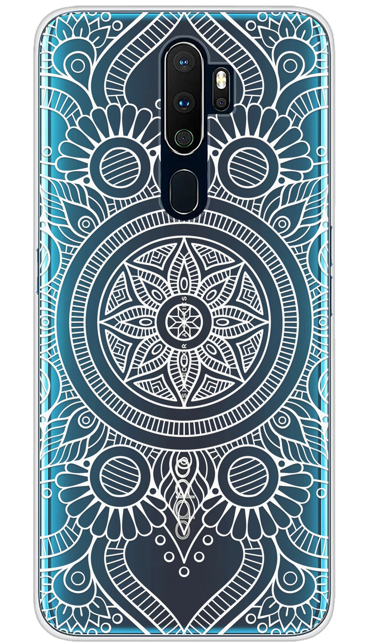 Coque Oppo Mandala blanc - A5 2020