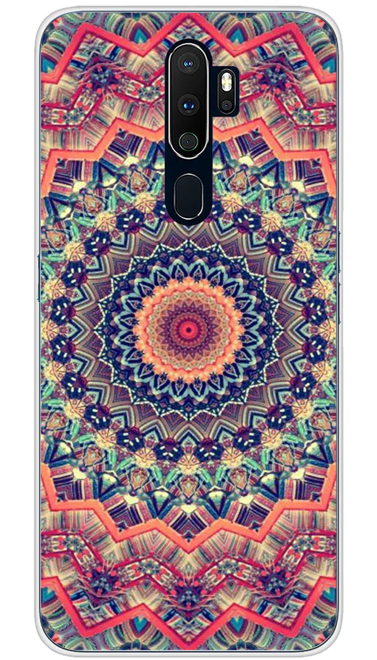 Coque Oppo Mandalla rose - A5 2020