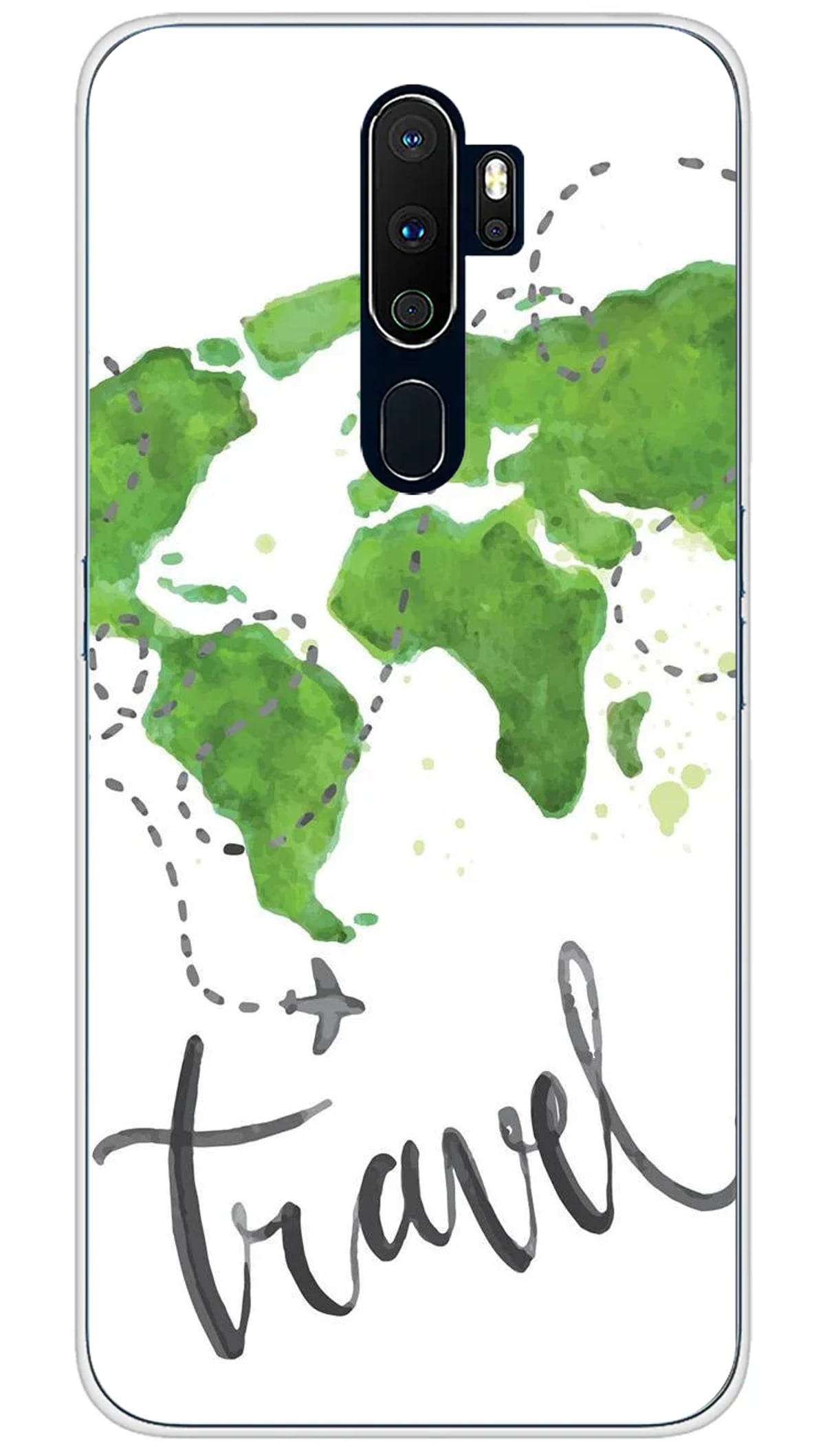 Coque Oppo Map Travel - A5 2020