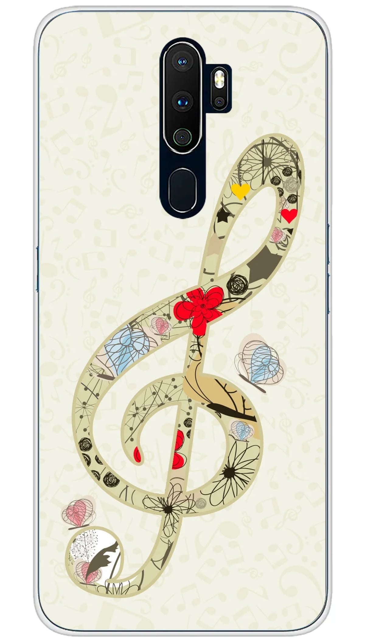 Coque Oppo Mélodie fleurie - A5 2020
