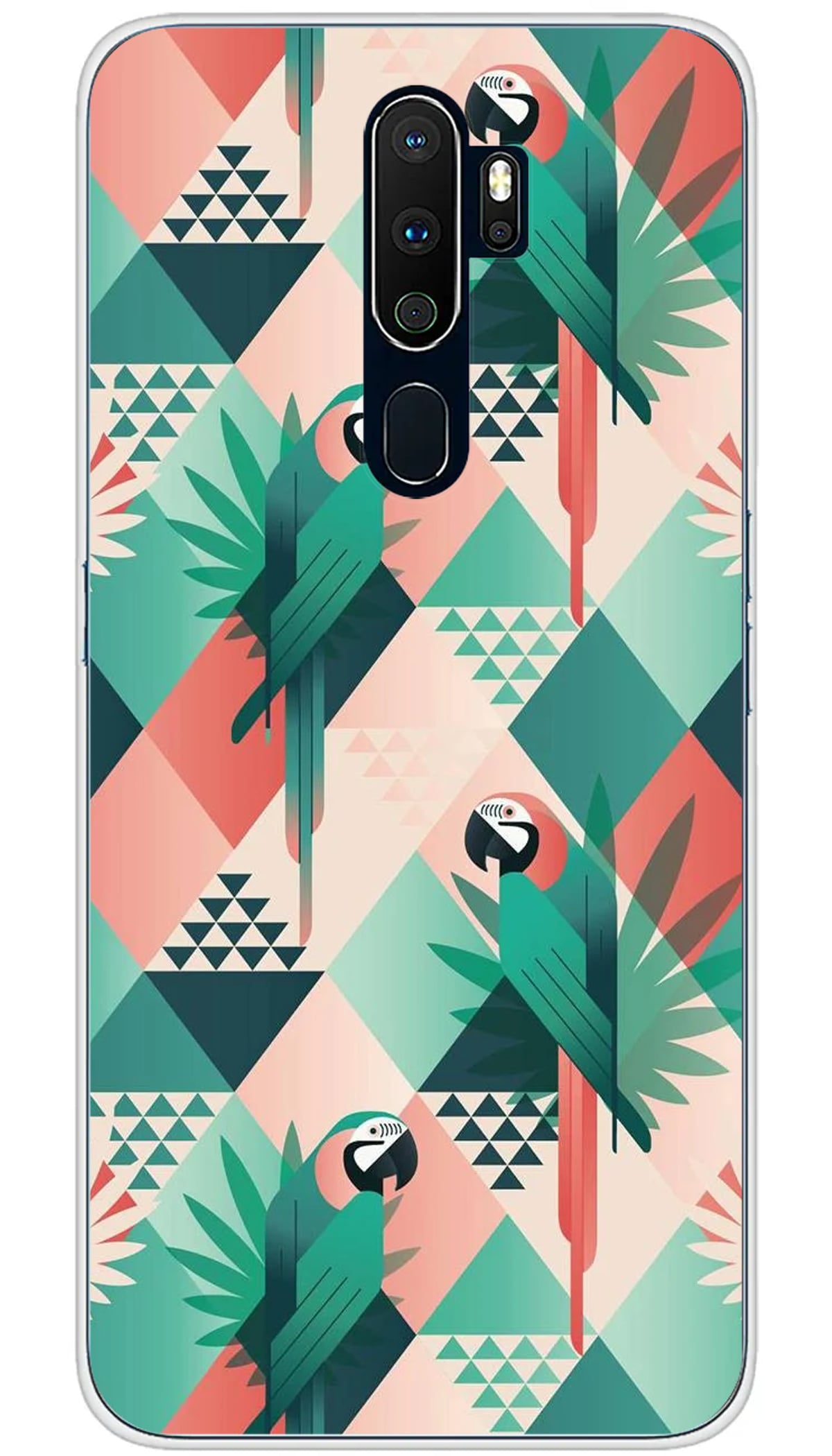Coque Oppo Perroquet géométrique - A5 2020