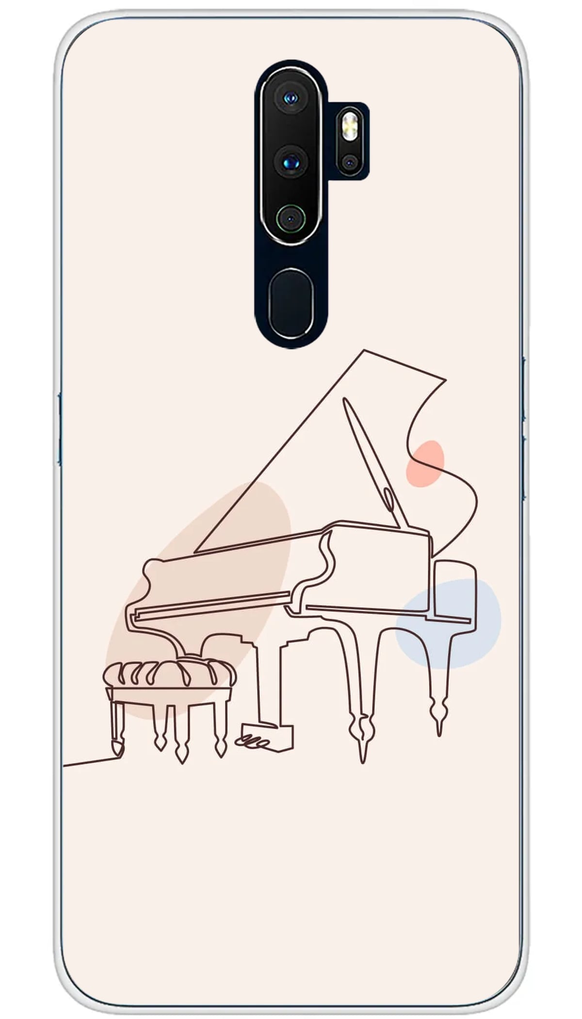 Coque Oppo Piano line art - A5 2020