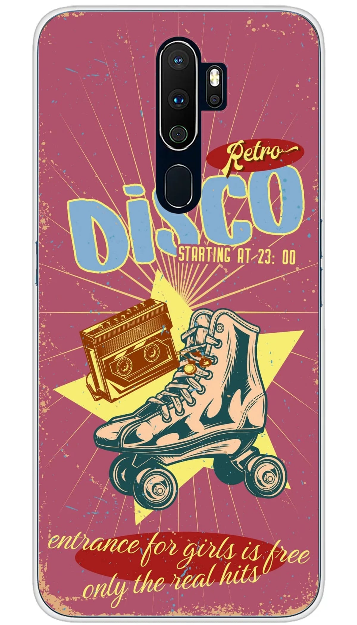 Coque Oppo Retro disco - A5 2020