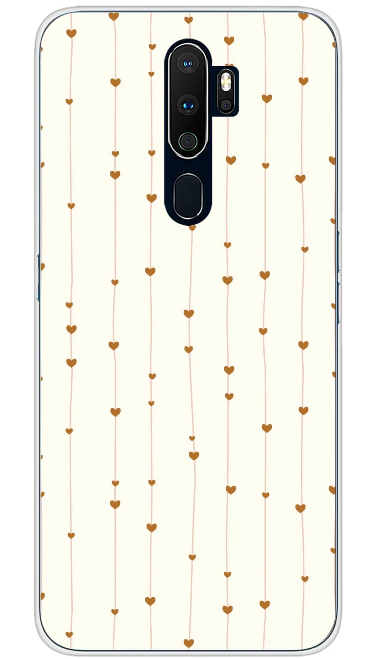 Coque Oppo Striped hearts - A5 2020