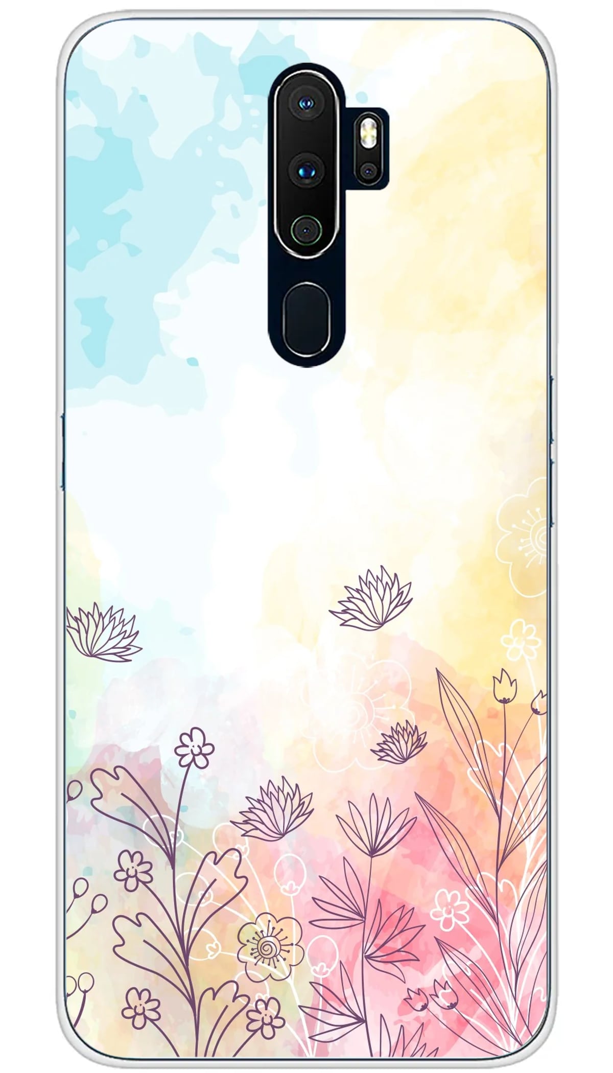 Coque Oppo Watercolor flowers - A5 2020