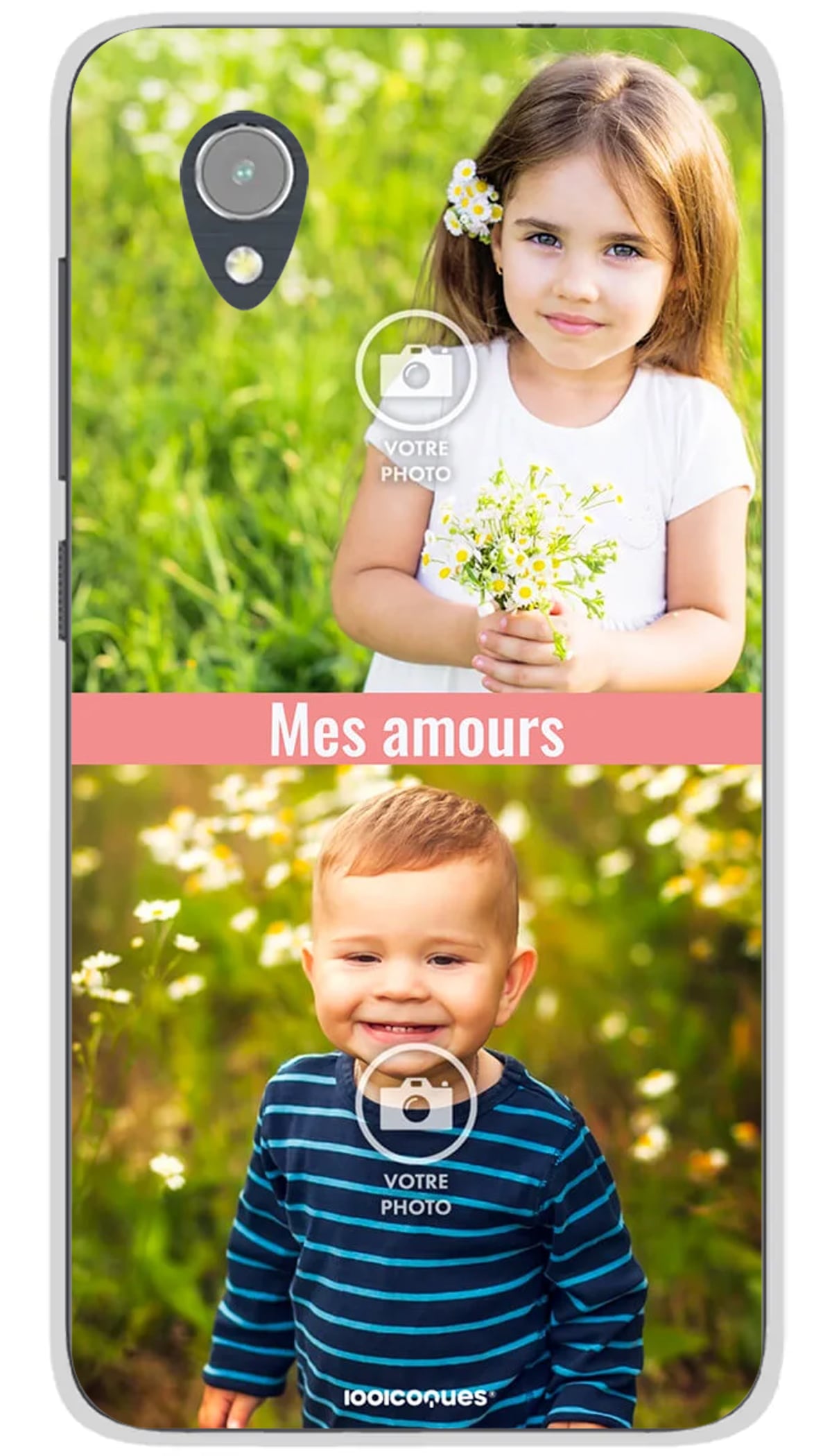 Coque personnalisée Alcatel 2 photos - 1