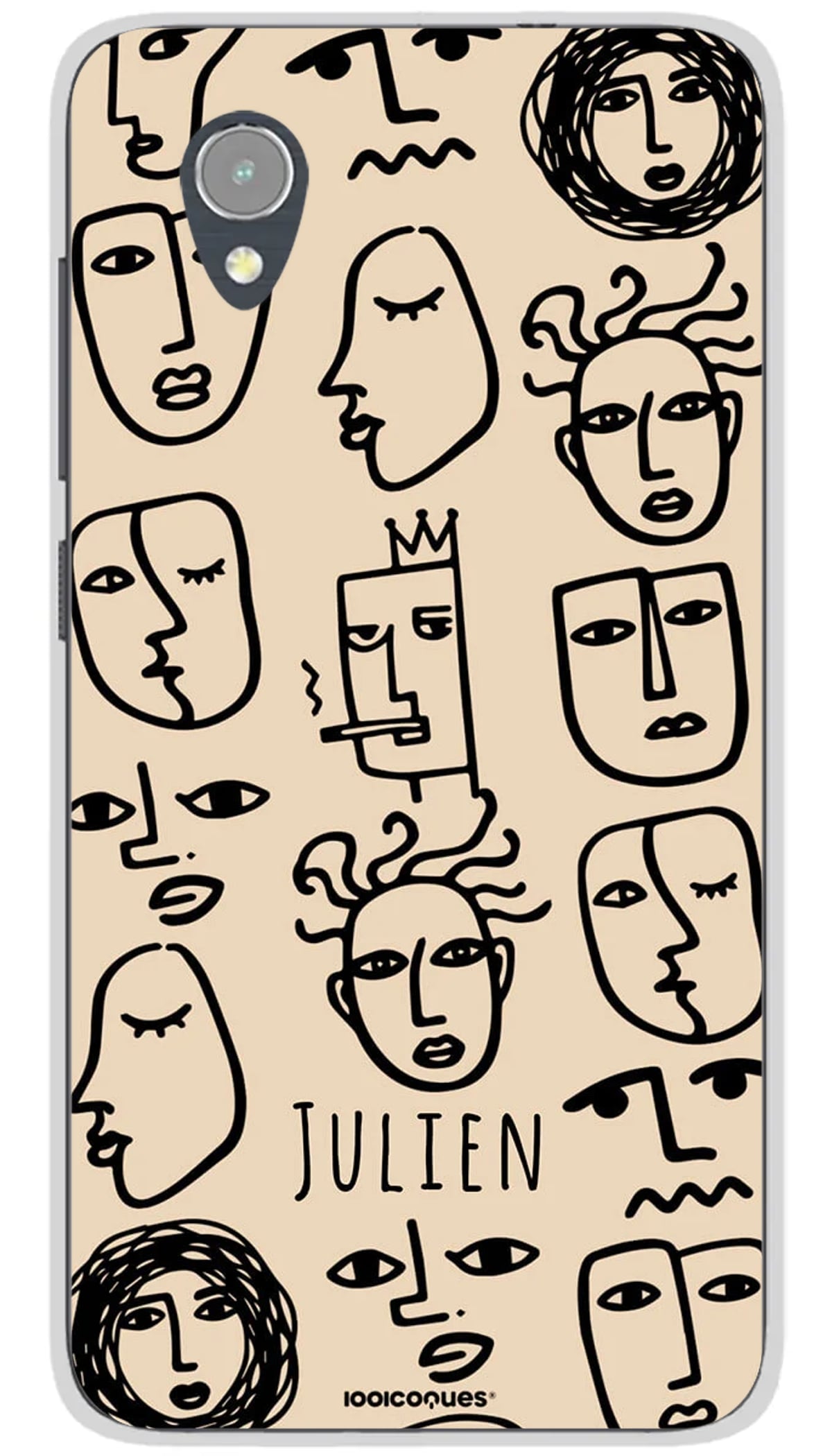 Coque personnalisée Alcatel Art Face Multi - 1
