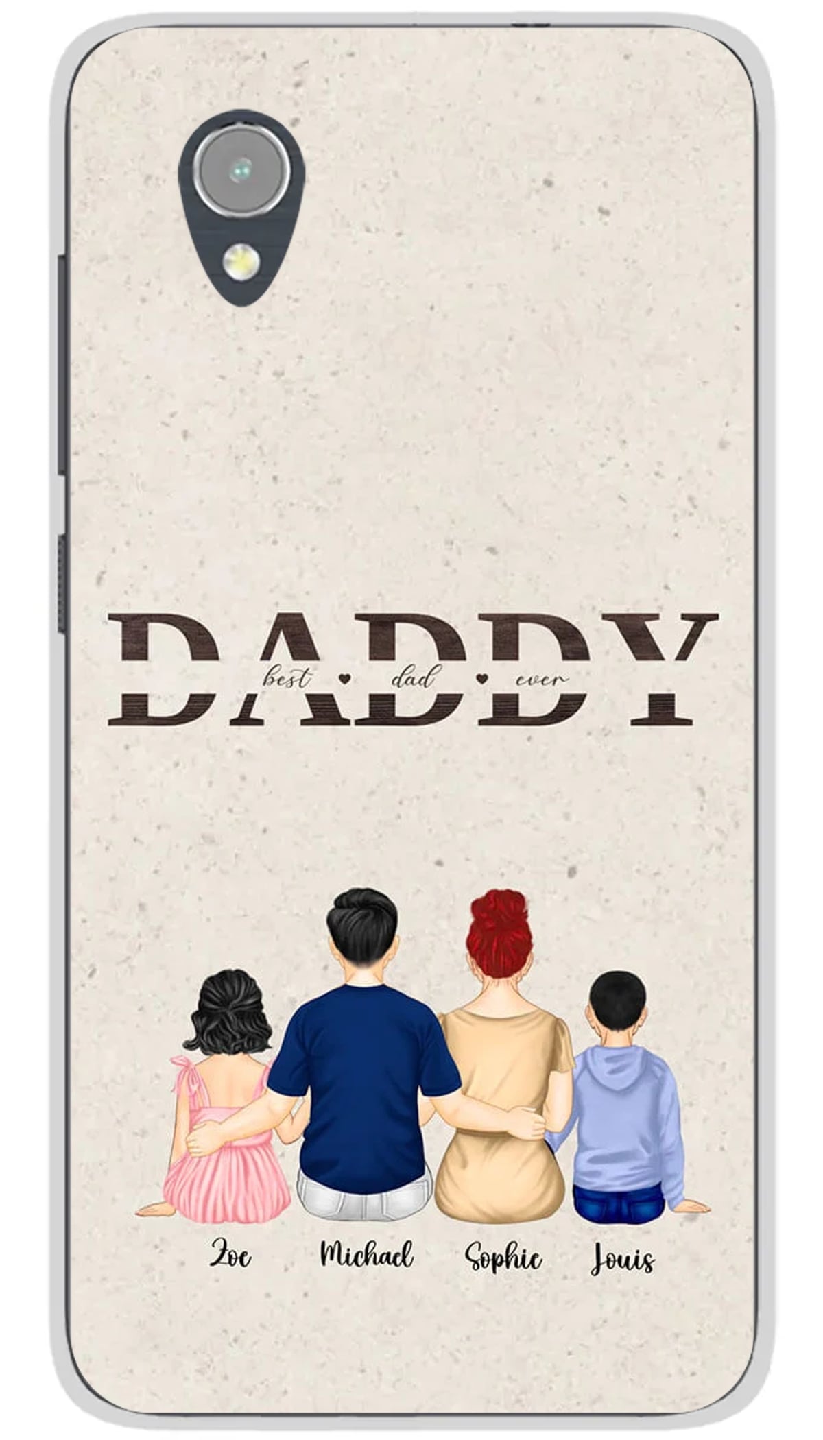 Coque personnalisée Alcatel Best Dad Ever - 1
