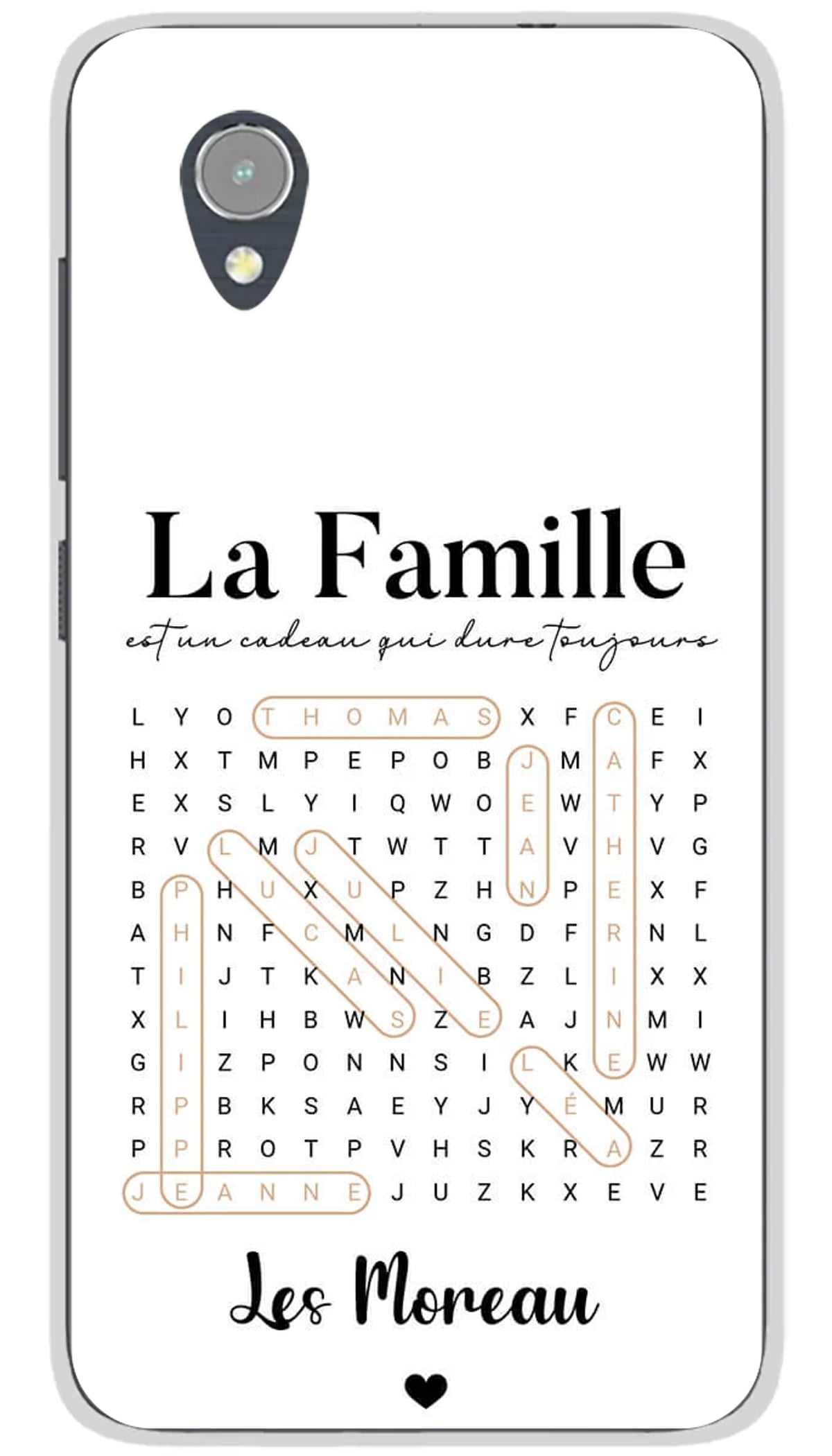 Coque personnalisée Alcatel Mots meles - 1