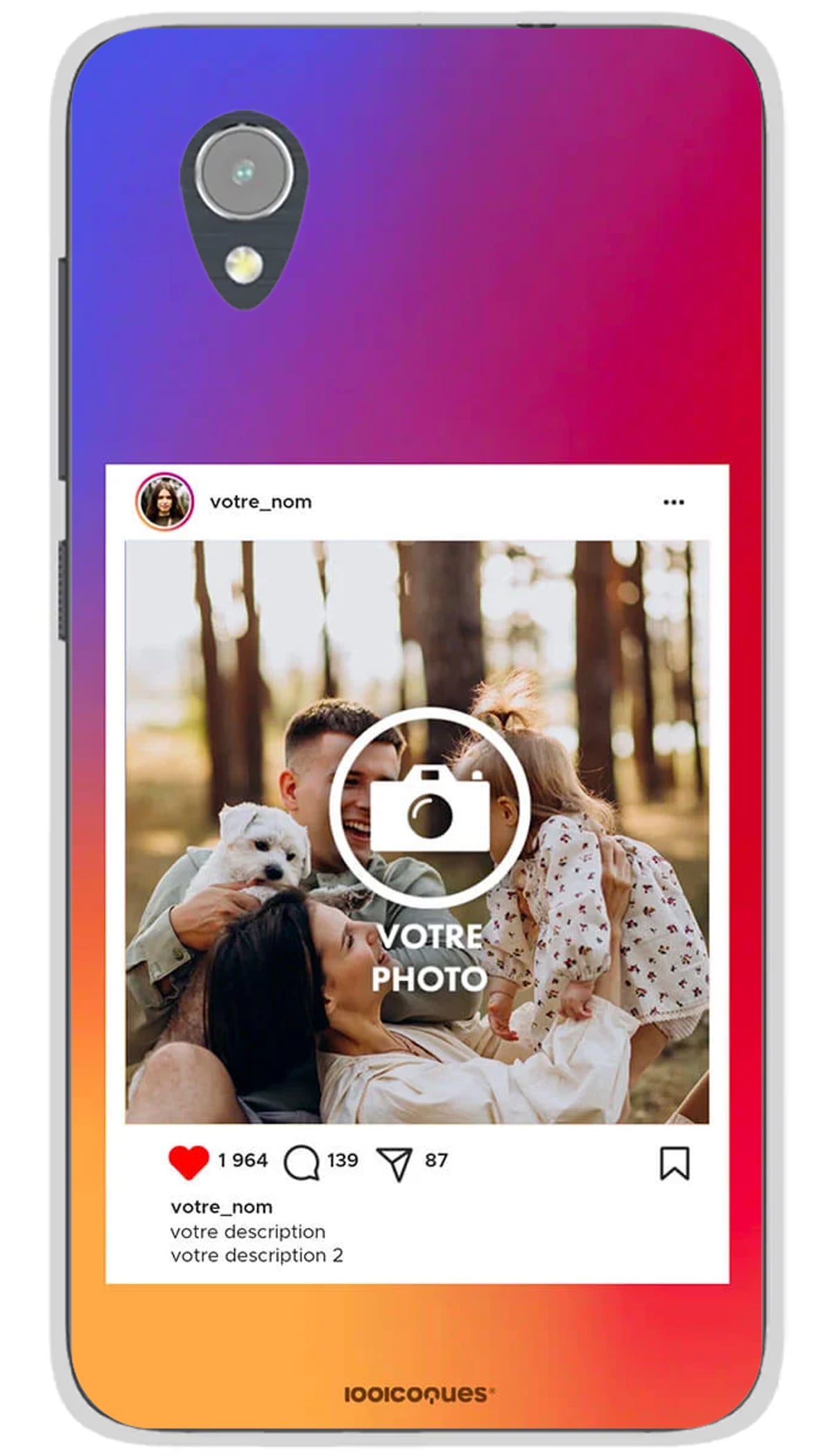 Coque personnalisée Alcatel Post Instagram - 1