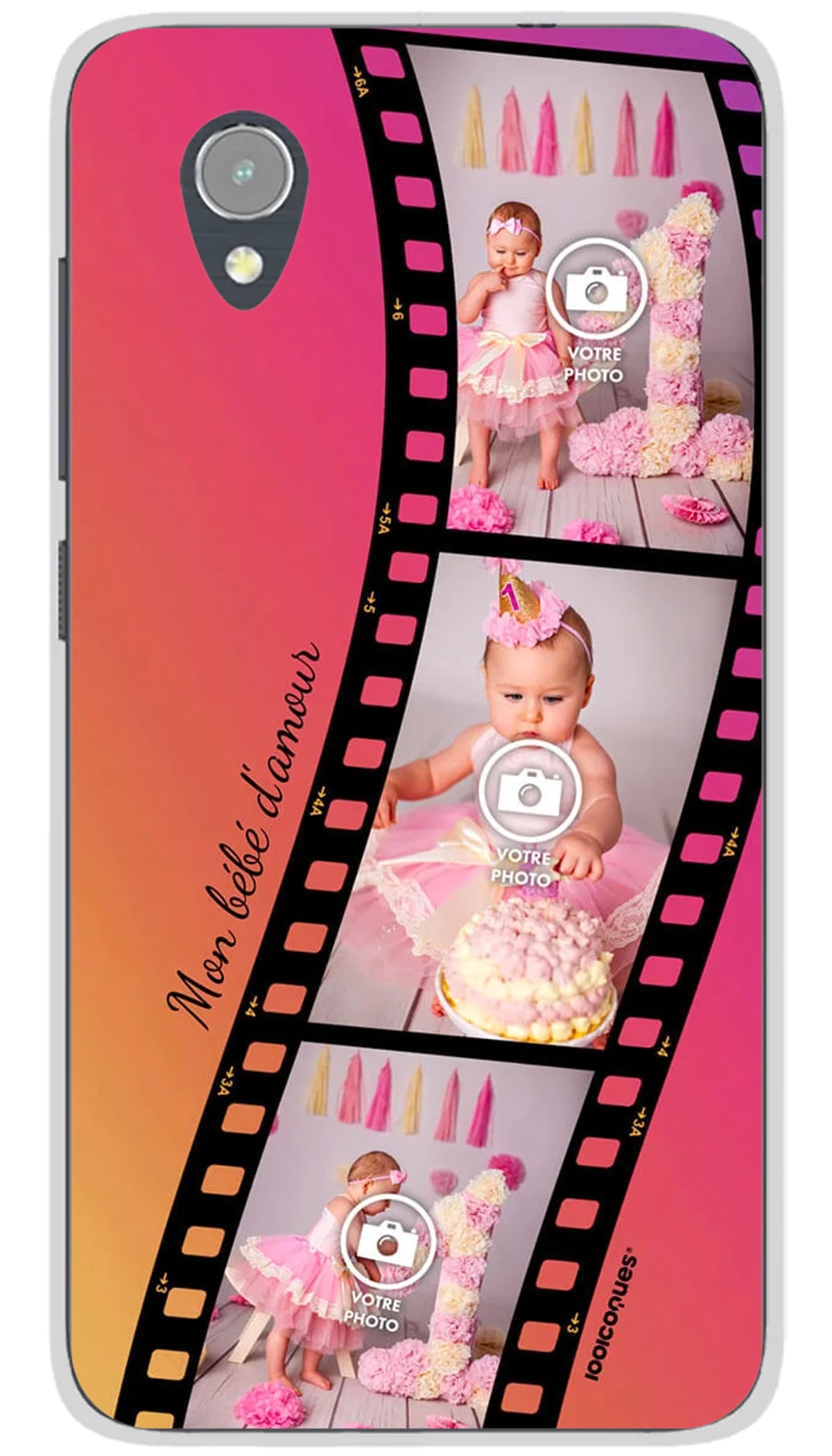 Coque personnalisée Alcatel Roll cinéma - 1