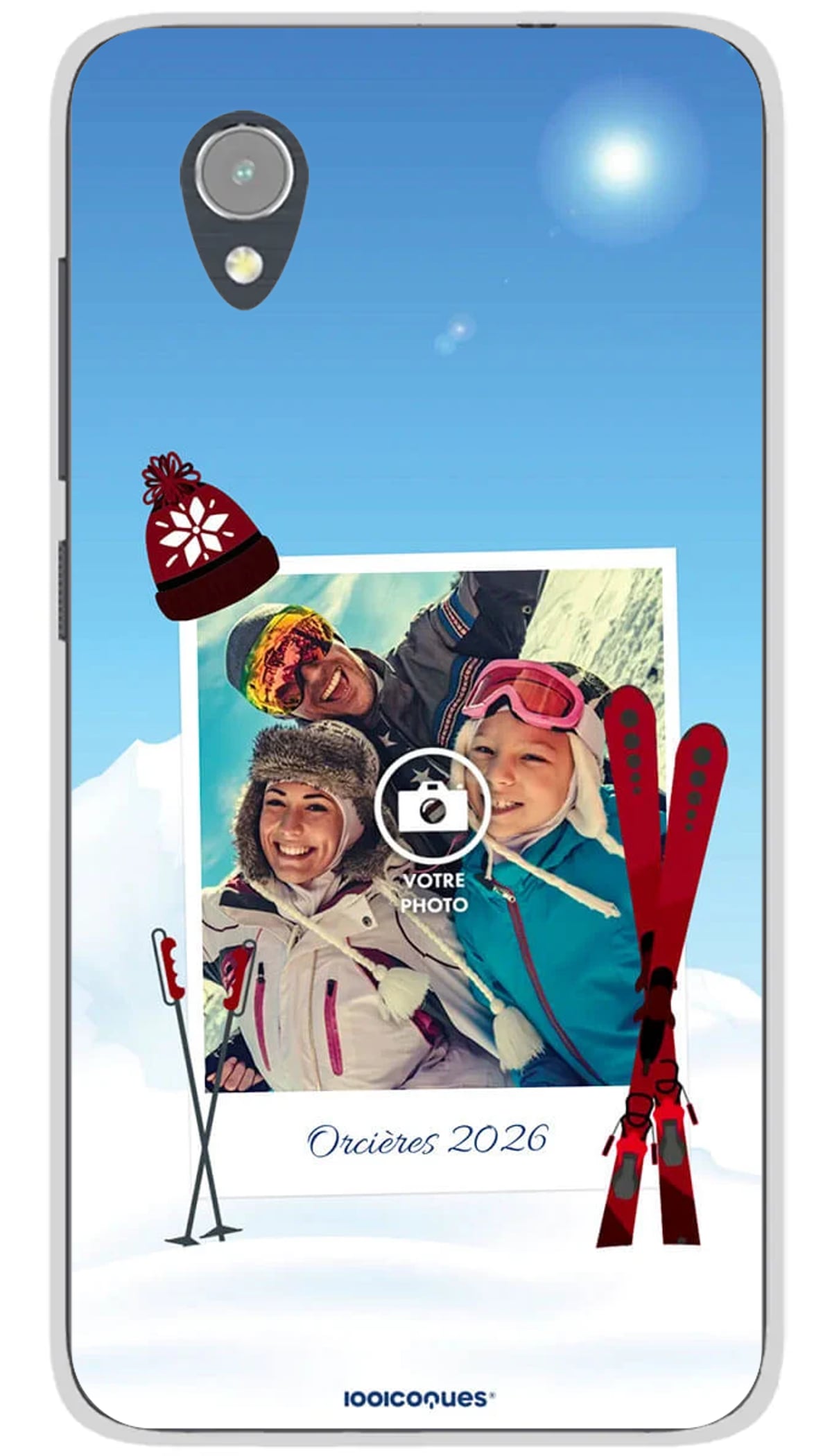 Coque personnalisée Alcatel Ski or Snow - 1