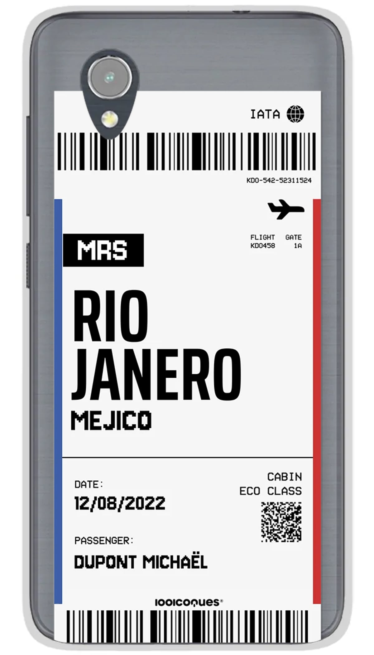Coque personnalisée Alcatel Boarding pass - 1
