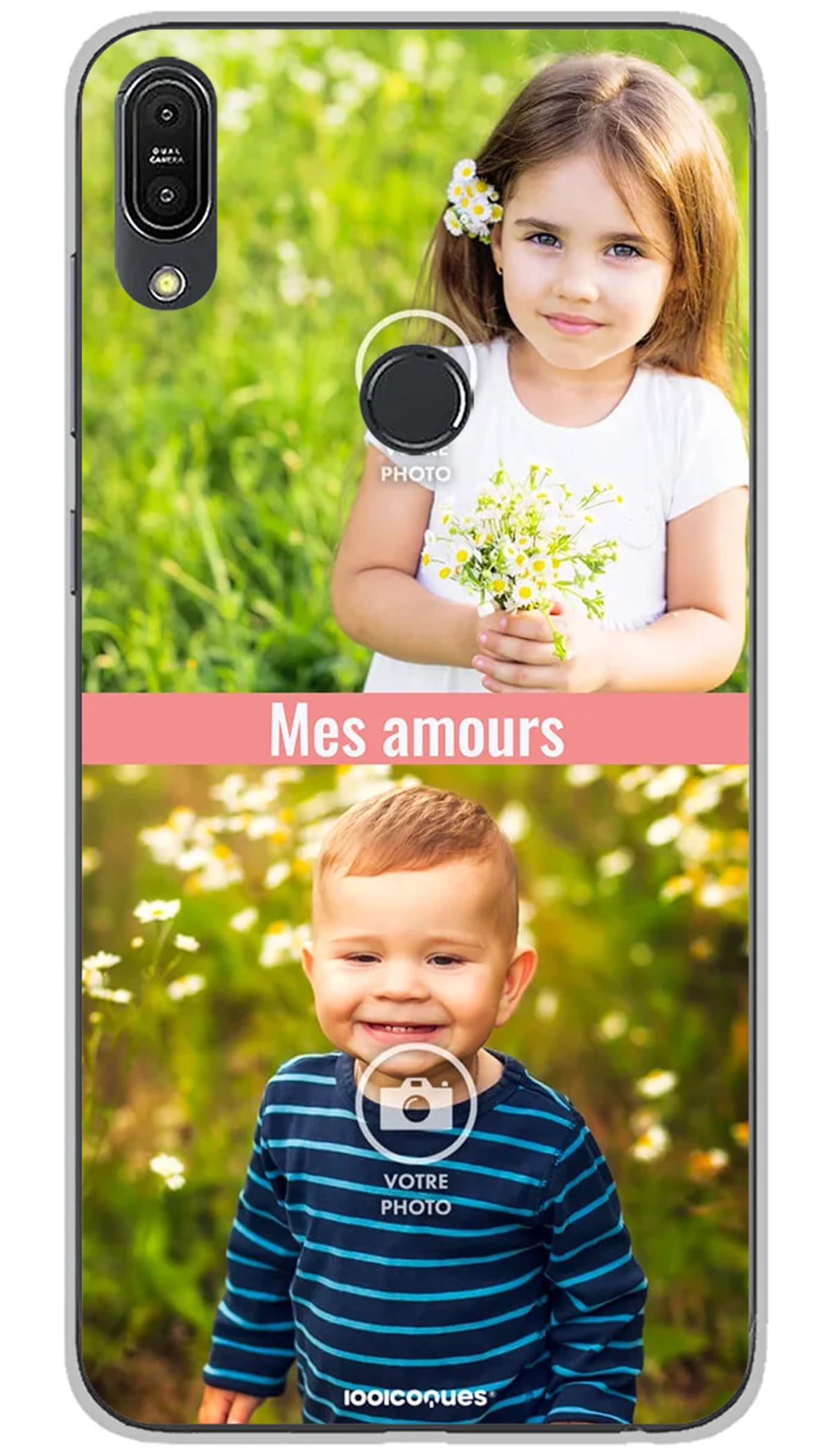 Coque personnalisée Asus 2 photos - Zenfone Max Pro M1 ZB602KL