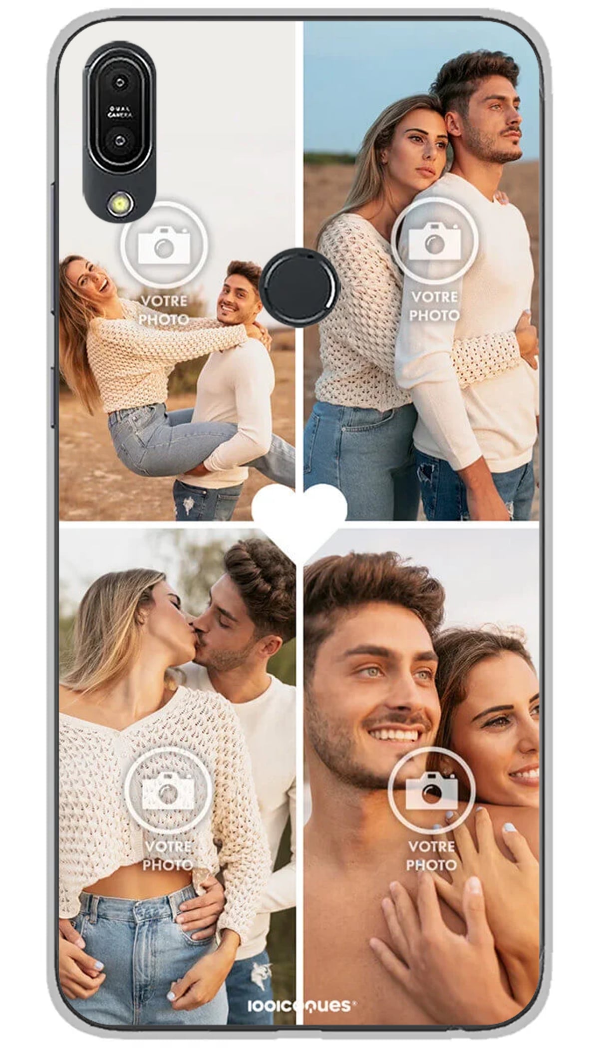 Coque personnalisée Asus 4 photos - Zenfone Max Pro M1 ZB602KL