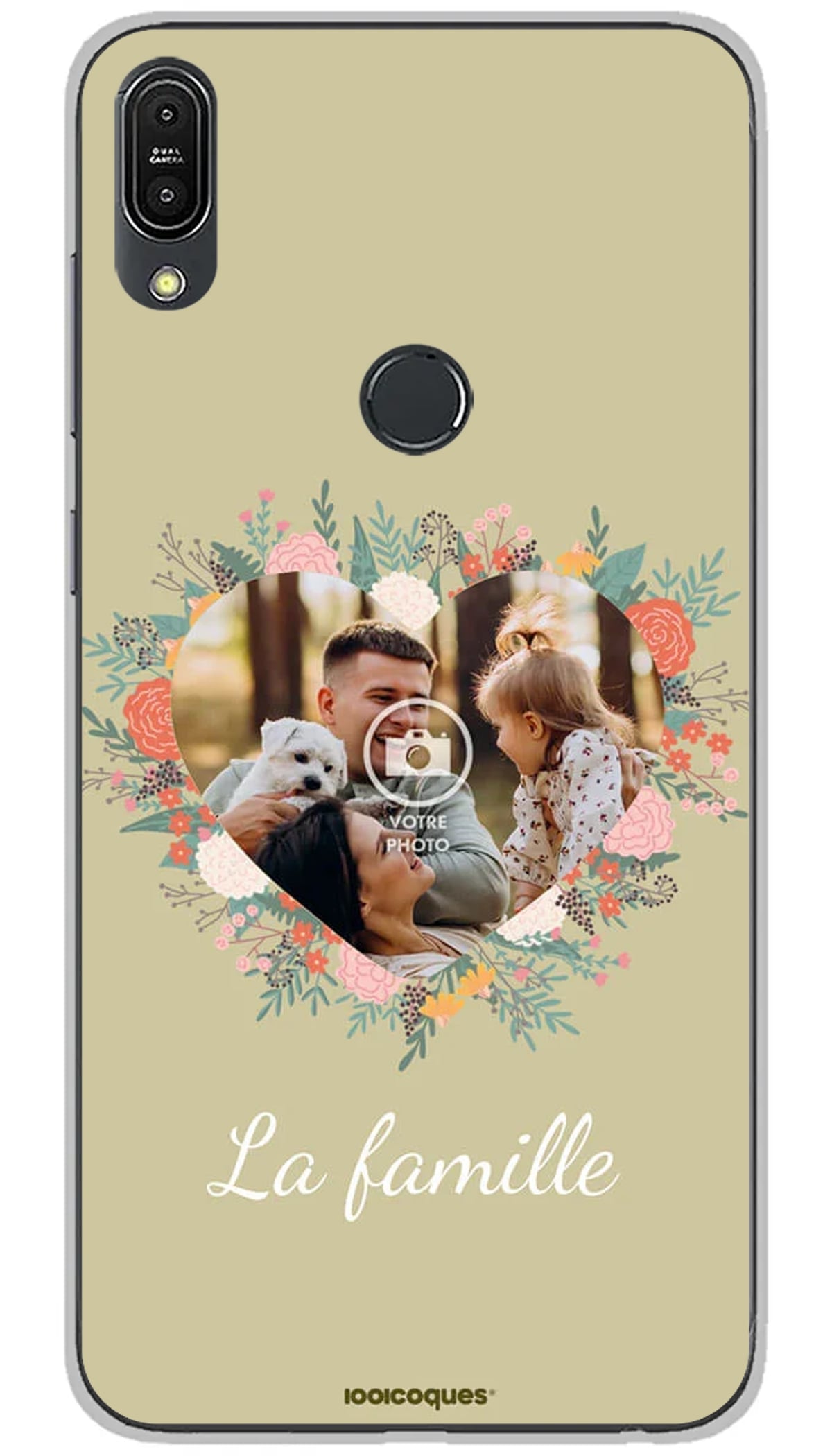 Coque personnalisée Asus Coeur Fleuri - Zenfone Max Pro M1 ZB602KL