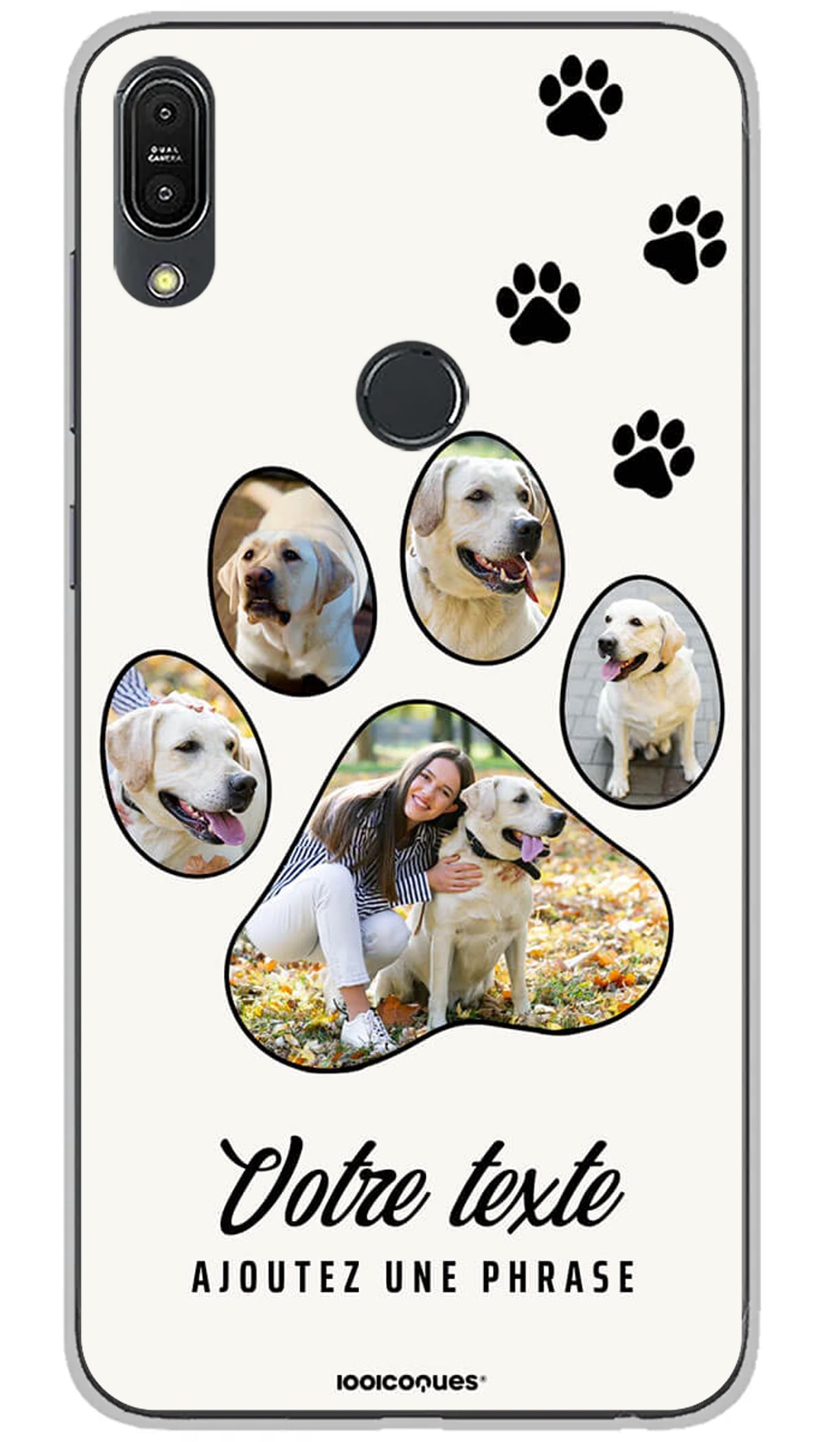 Coque personnalisée Asus Pattes de Chiens - Zenfone Max Pro M1 ZB602KL