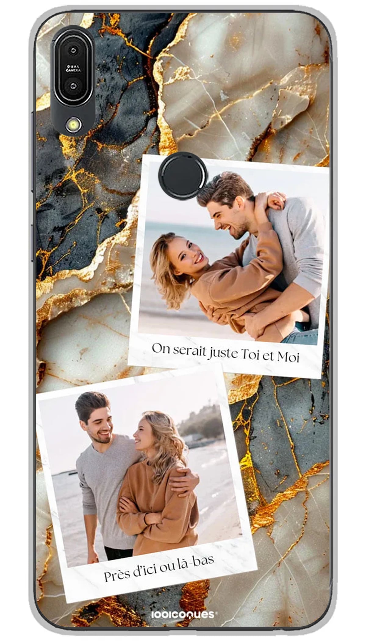 Coque personnalisée Asus Polaroid Marbres - Zenfone Max Pro M1 ZB602KL