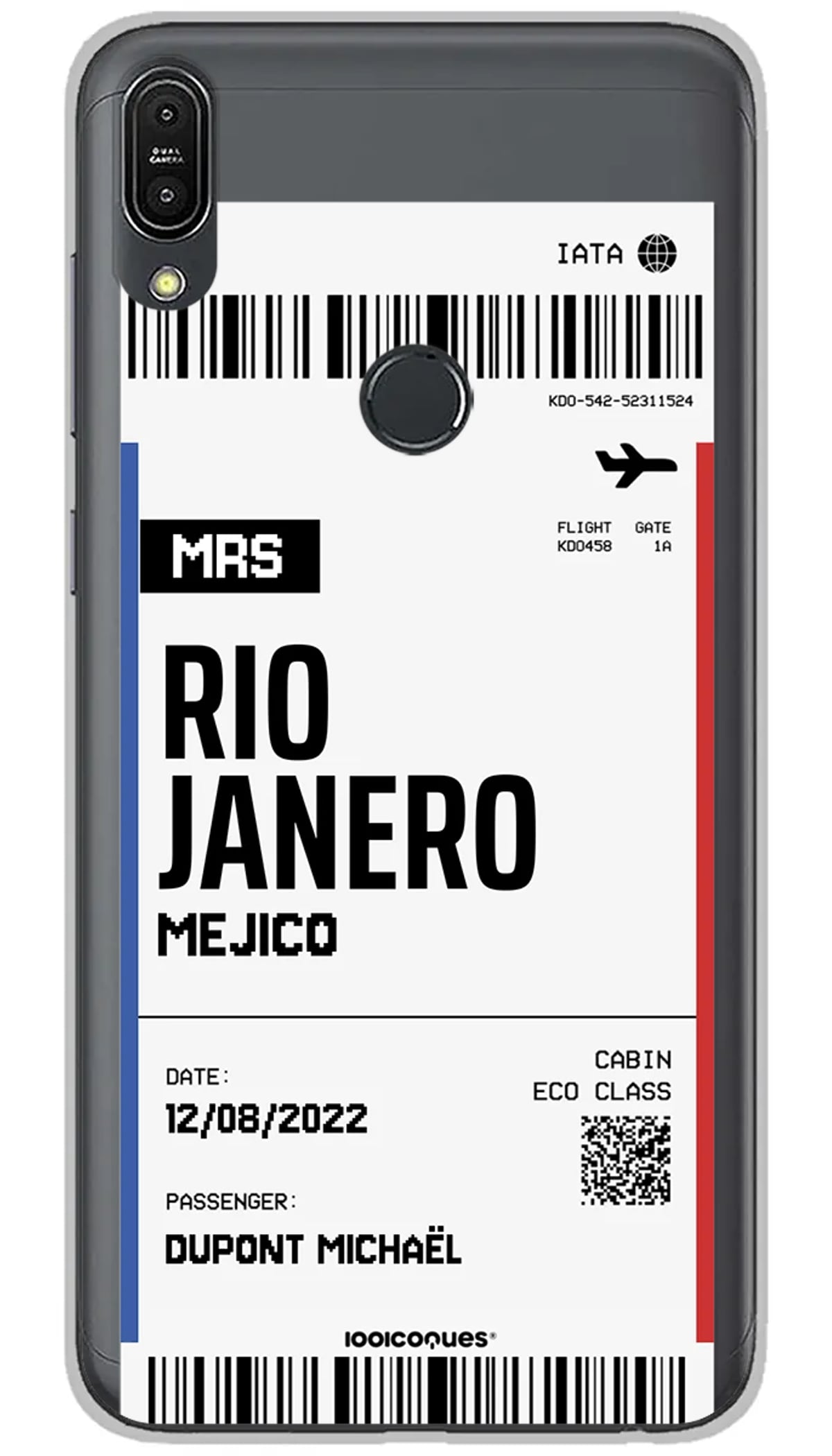 Coque personnalisée Asus Boarding pass - Zenfone Max Pro M1 ZB602KL
