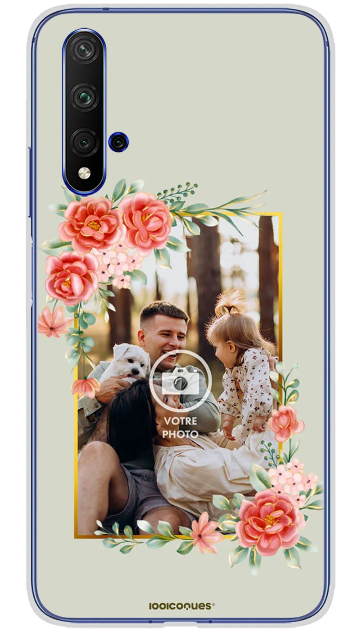 Coque personnalisée Huawei Cadre fleuri - Honor 20