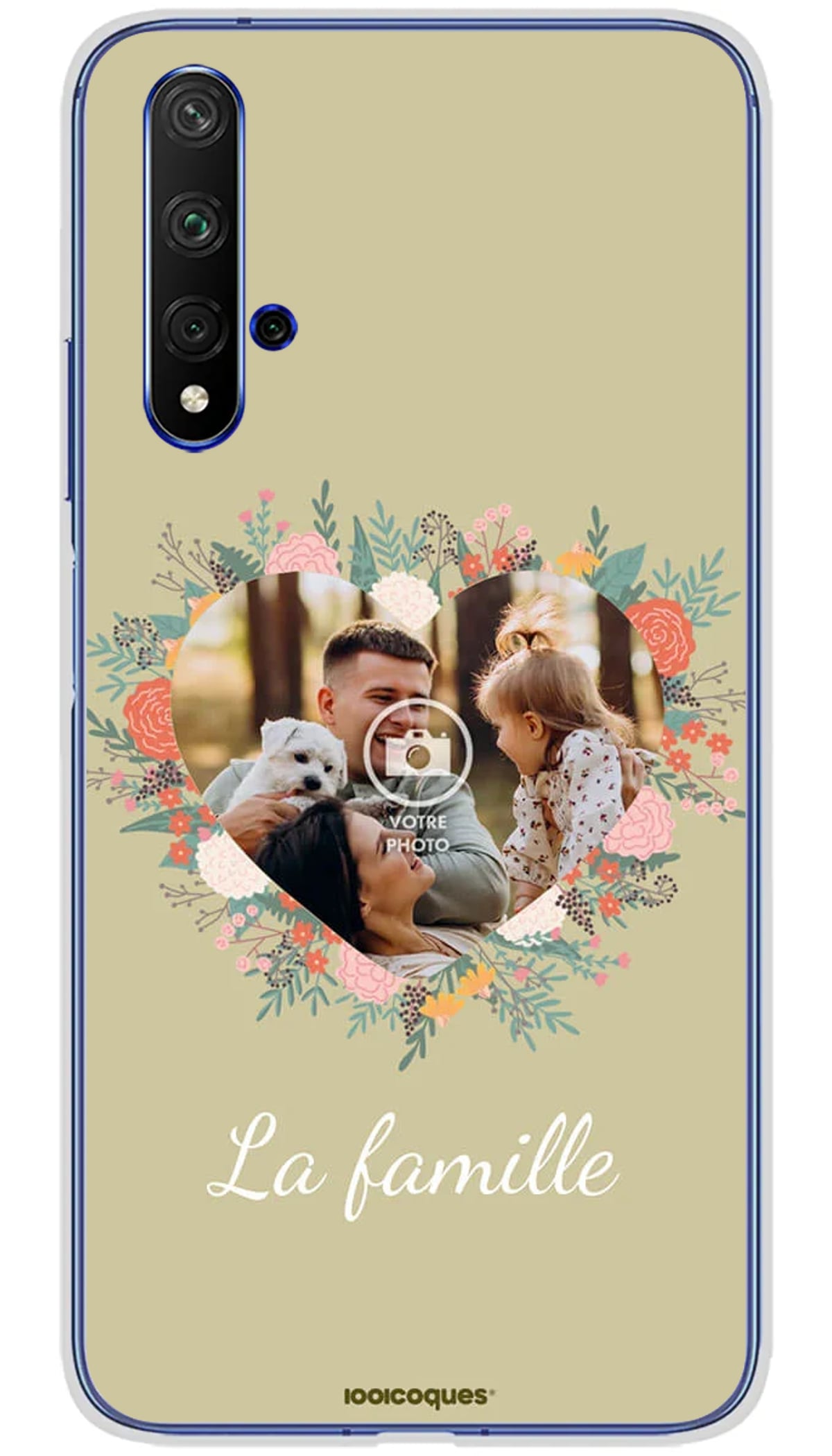 Coque personnalisée Huawei Coeur Fleuri - Honor 20
