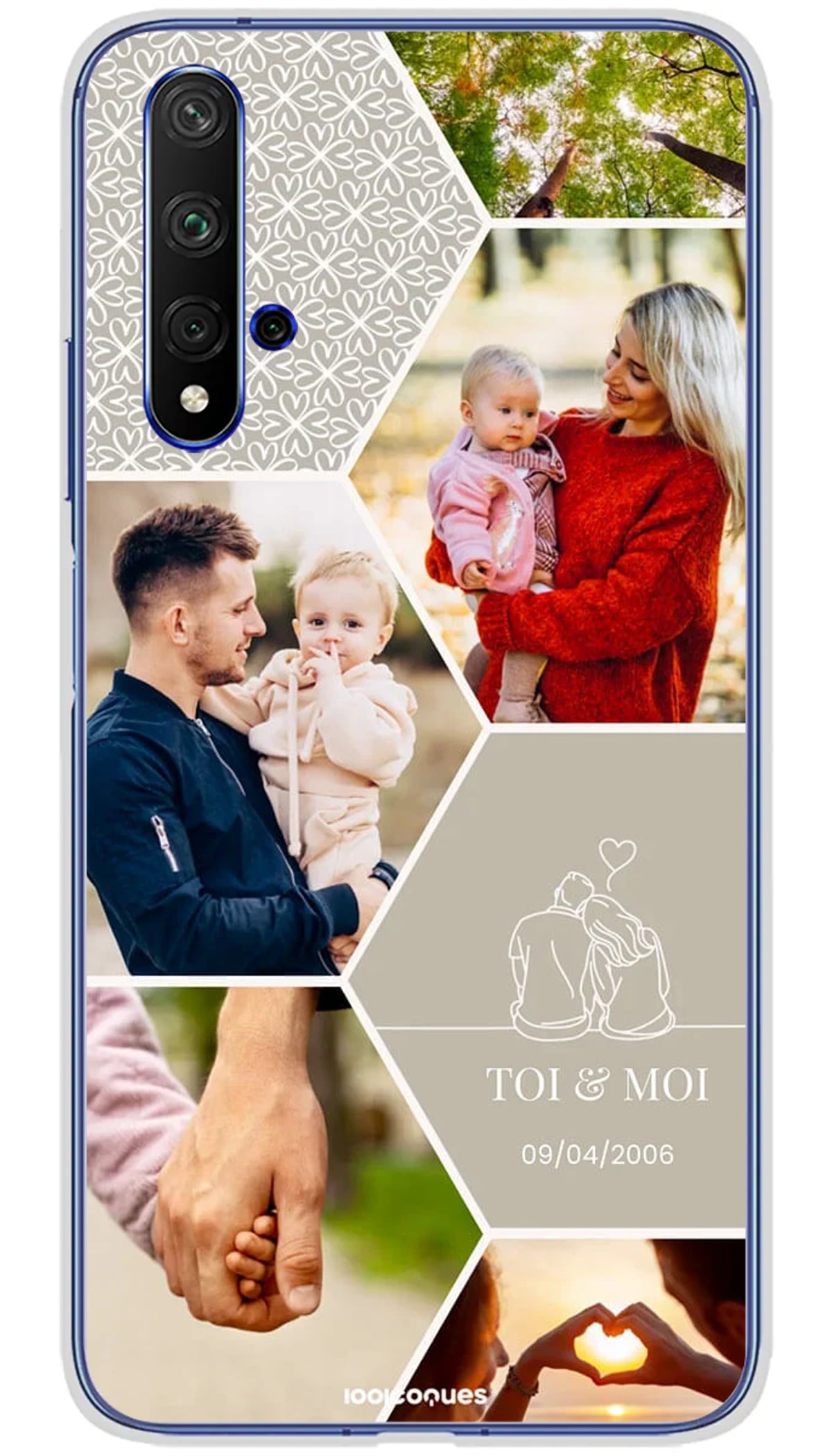 Coque personnalisée Huawei Hexagone - Honor 20
