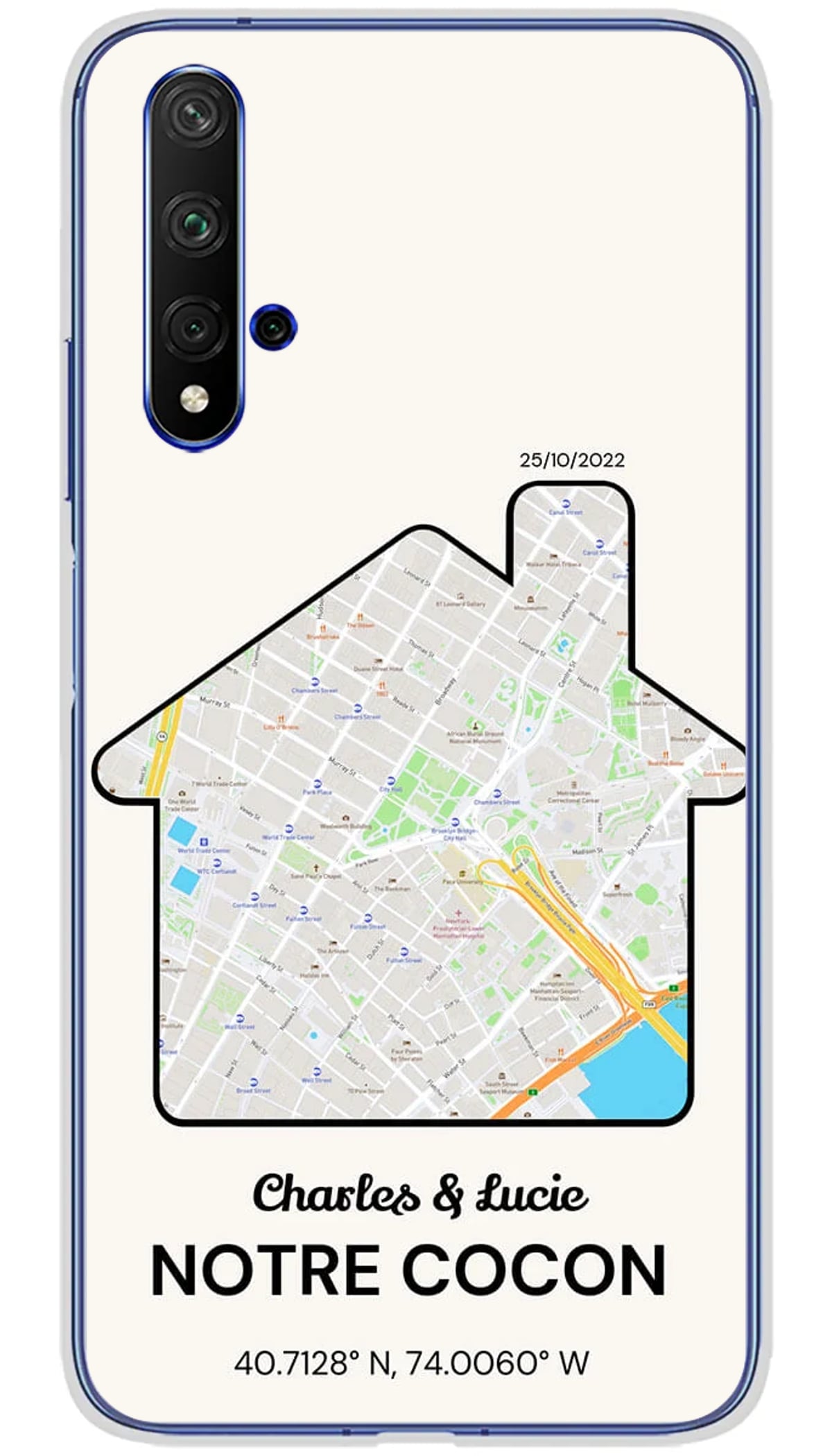 Coque personnalisée Huawei Map Maison - Honor 20