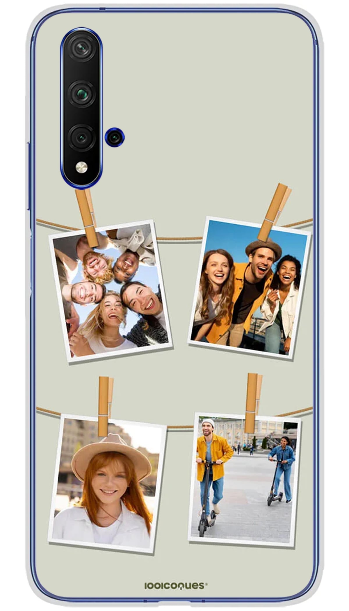 Coque personnalisée Huawei Polaroid 4 photos - Honor 20