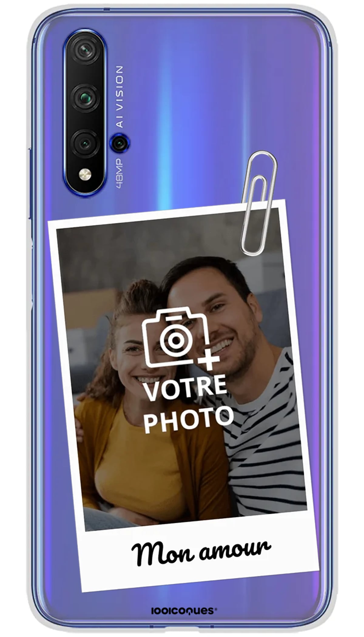 Coque personnalisée Huawei Polaroid Trombonne - Honor 20