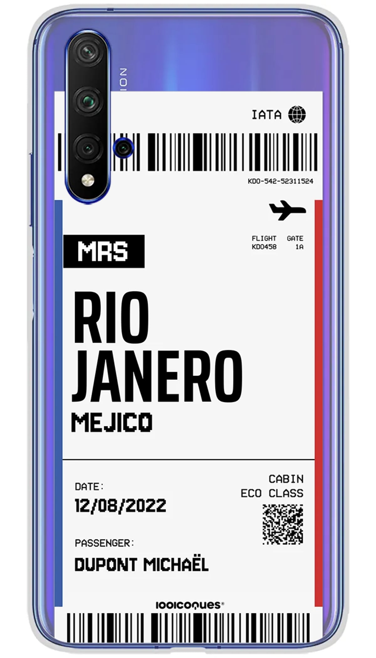 Coque personnalisée Huawei Boarding pass - Honor 20