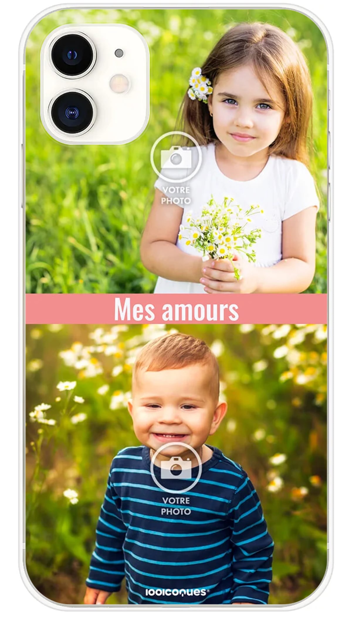 Coque personnalisée iPhone 2 photos - iPhone 11