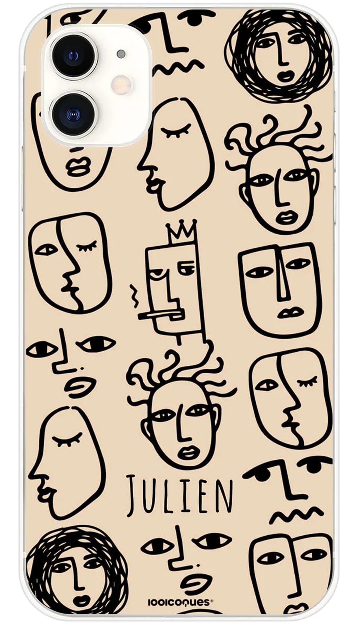 Coque personnalisée iPhone Art Face Multi - iPhone 11