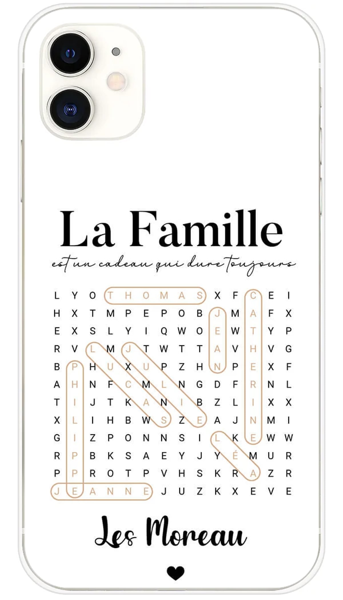 Coque personnalisée iPhone Mots mêlés - iPhone 11
