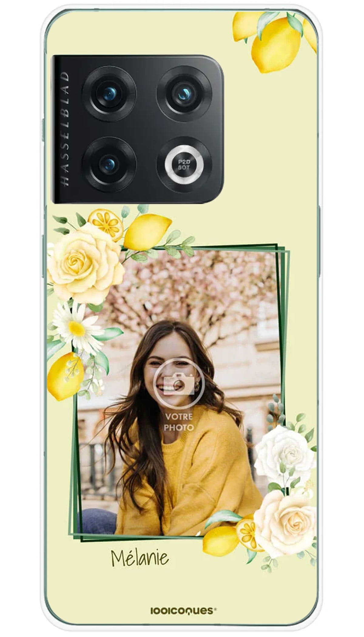 Coque personnalisée OnePlus Citron et Fleurs - 10 Pro 5G