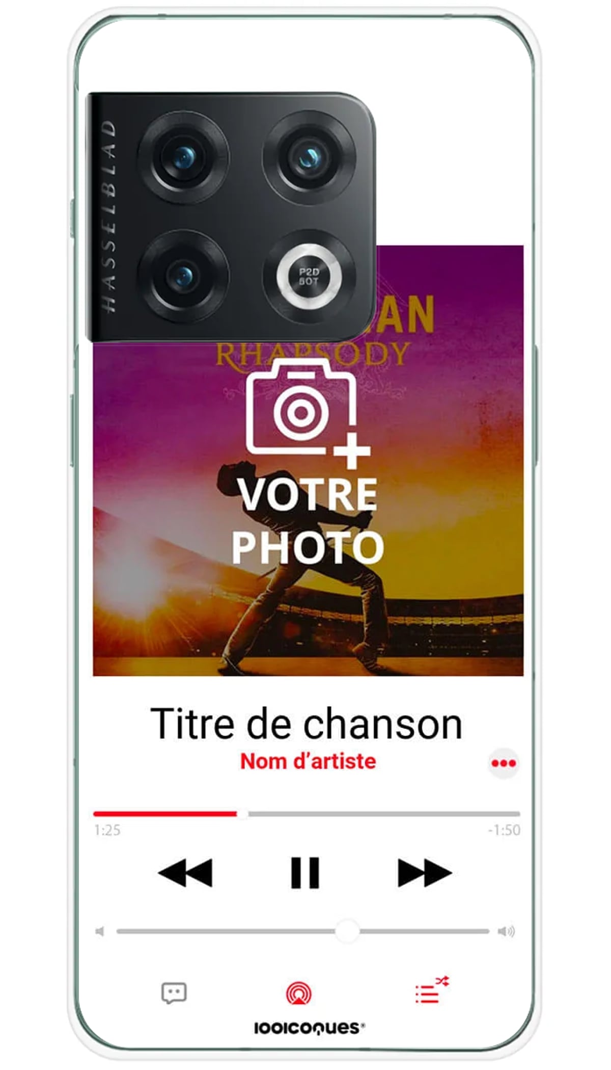 Coque personnalisée OnePlus Lecteur Apple Music - 10 Pro 5G