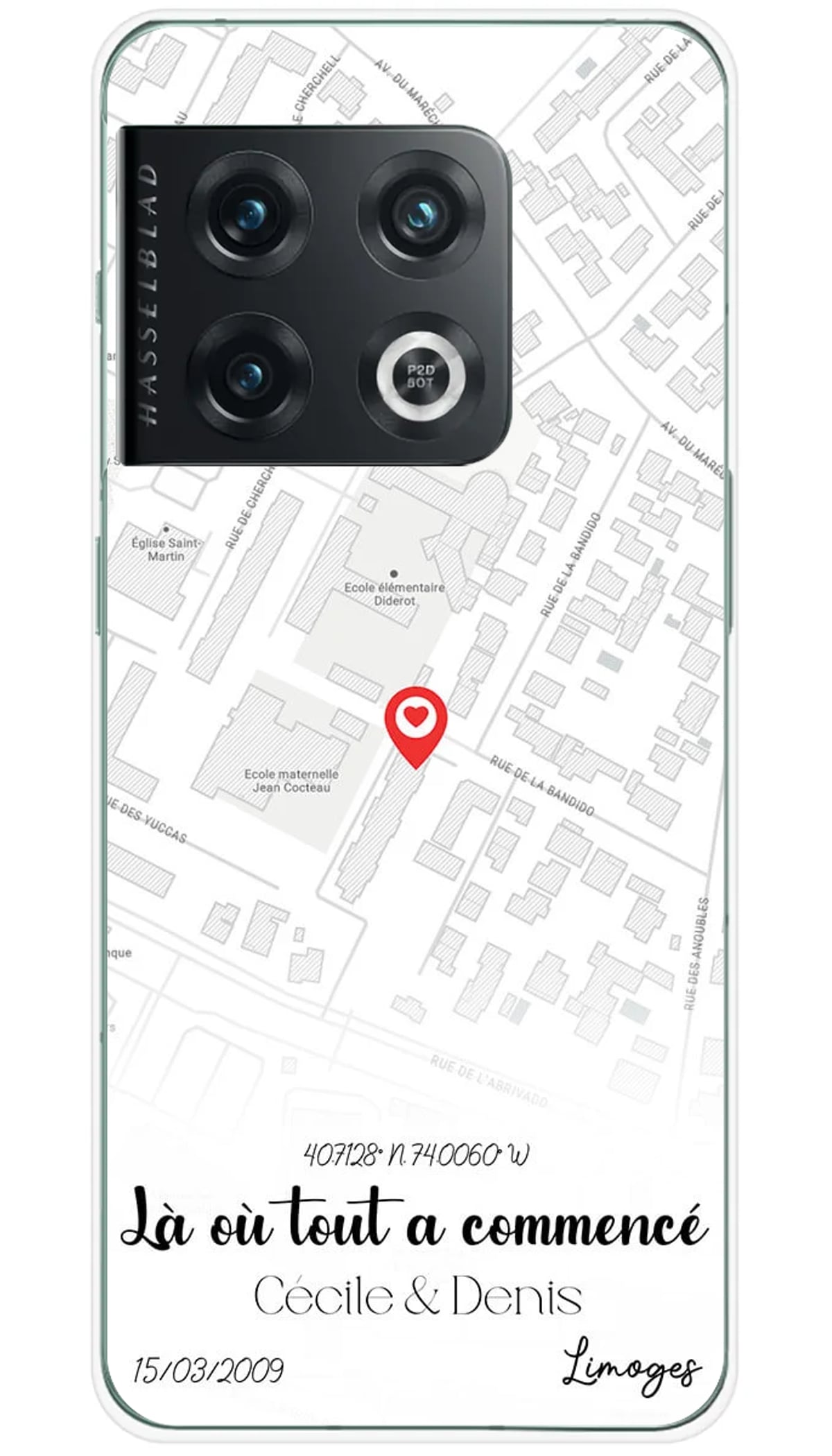 Coque personnalisée OnePlus Map City - 10 Pro 5G