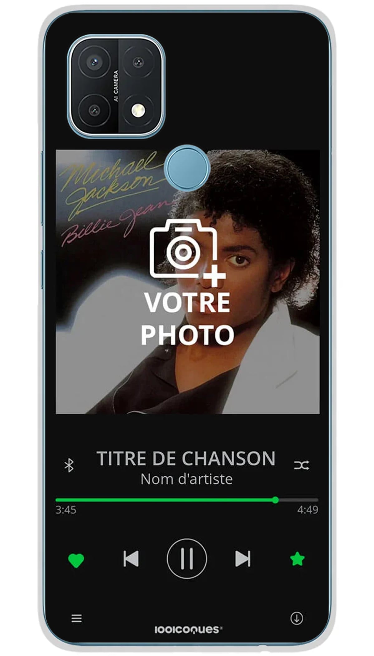 Coque personnalisée Oppo Lecteur Spotify Music - A15