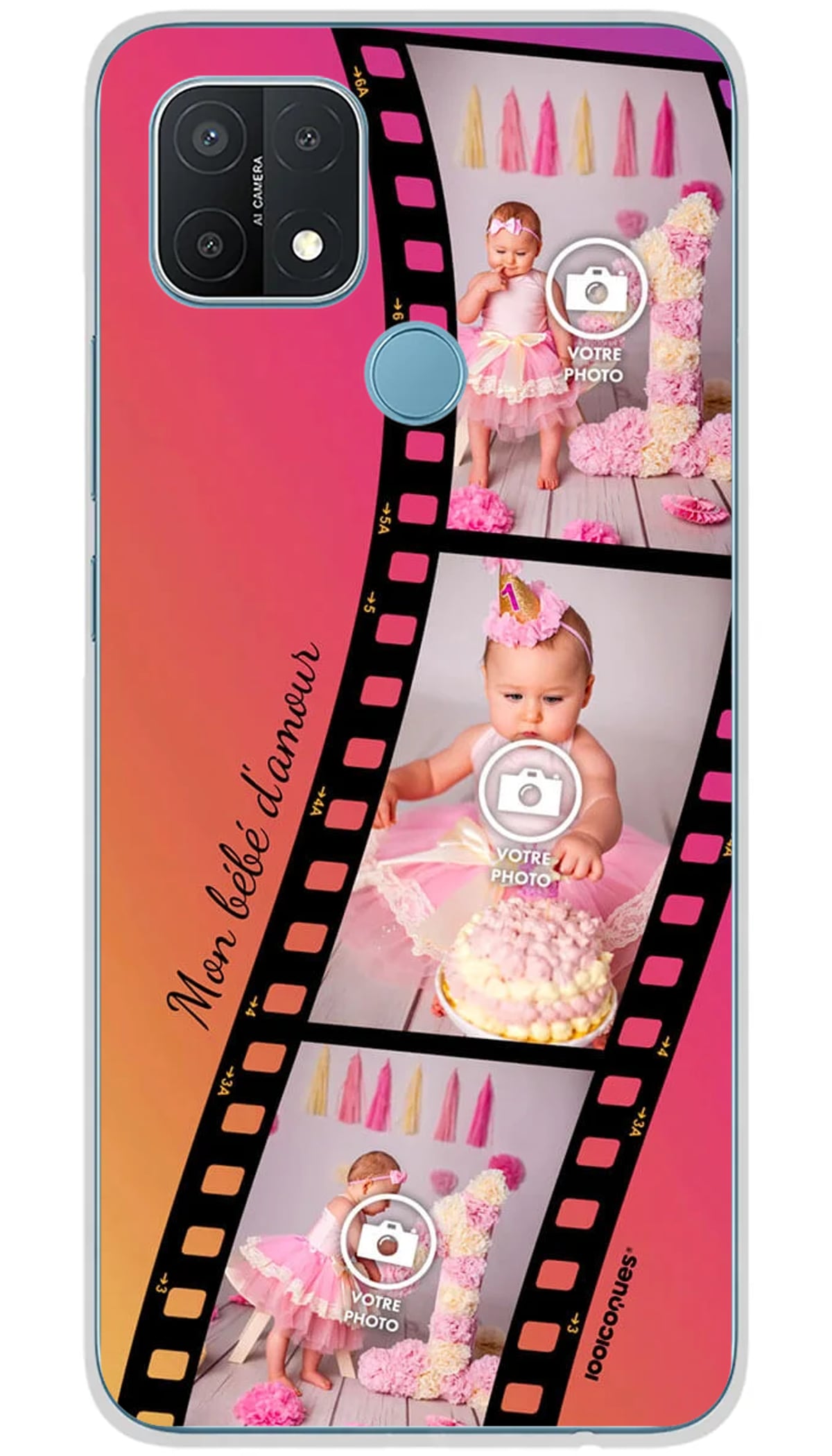 Coque personnalisée Oppo Roll cinéma - A15