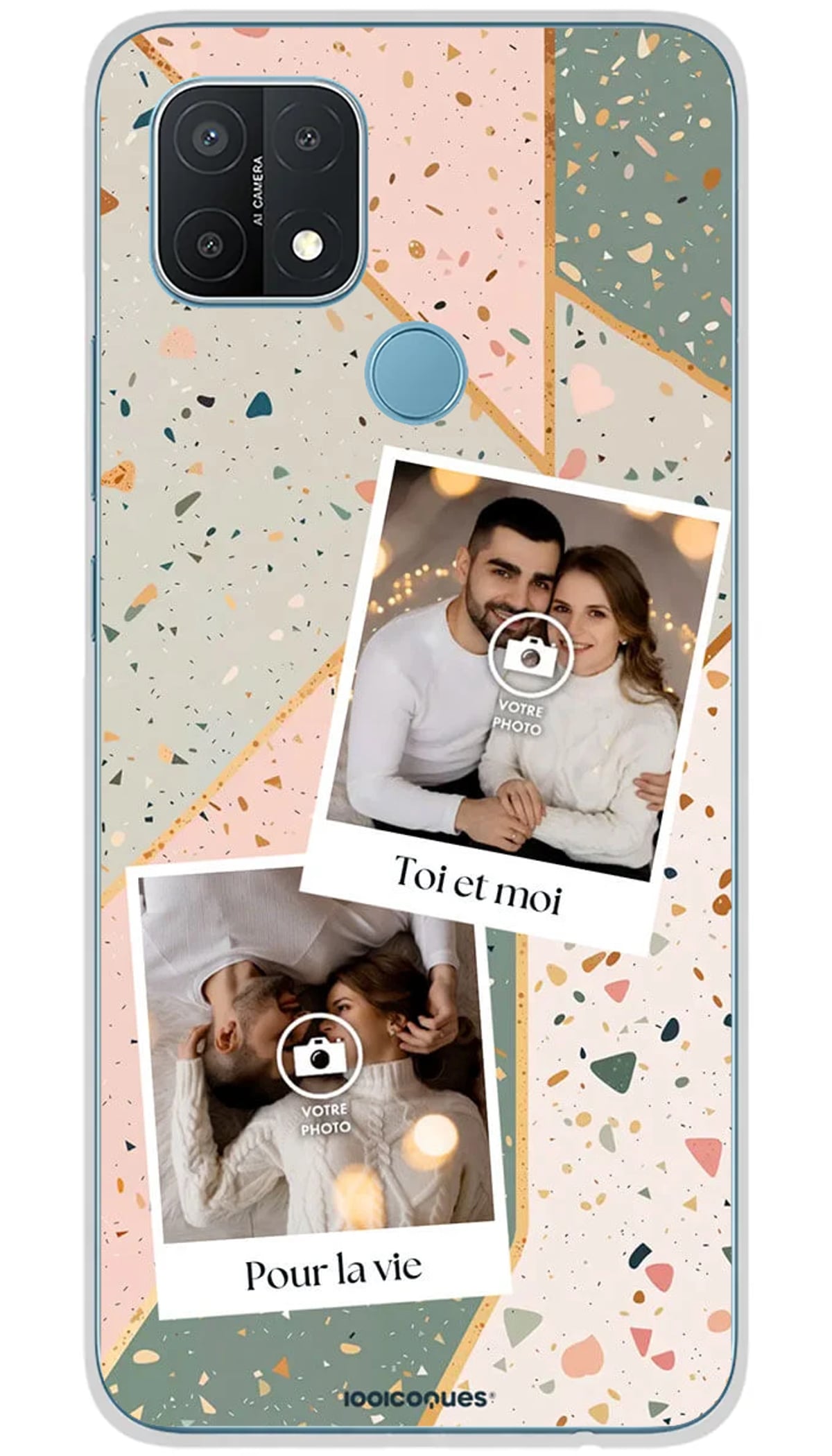 Coque personnalisée Oppo Terrazo & Photos - A15
