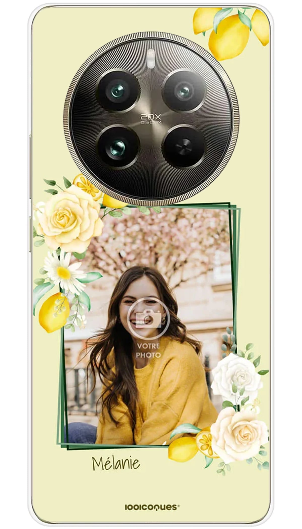 Coque personnalisée Realme Citron et Fleurs - 12 Pro 5G