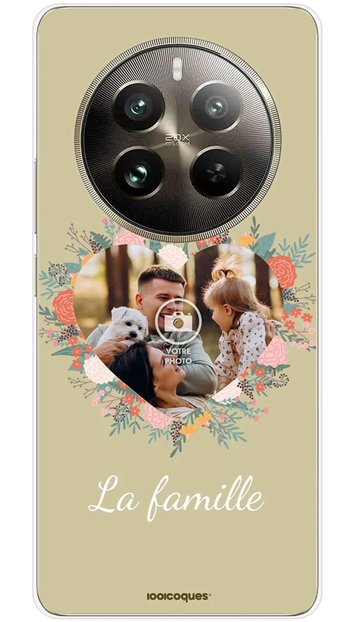 Coque personnalisée Realme Coeur Fleuri - 12 Pro 5G