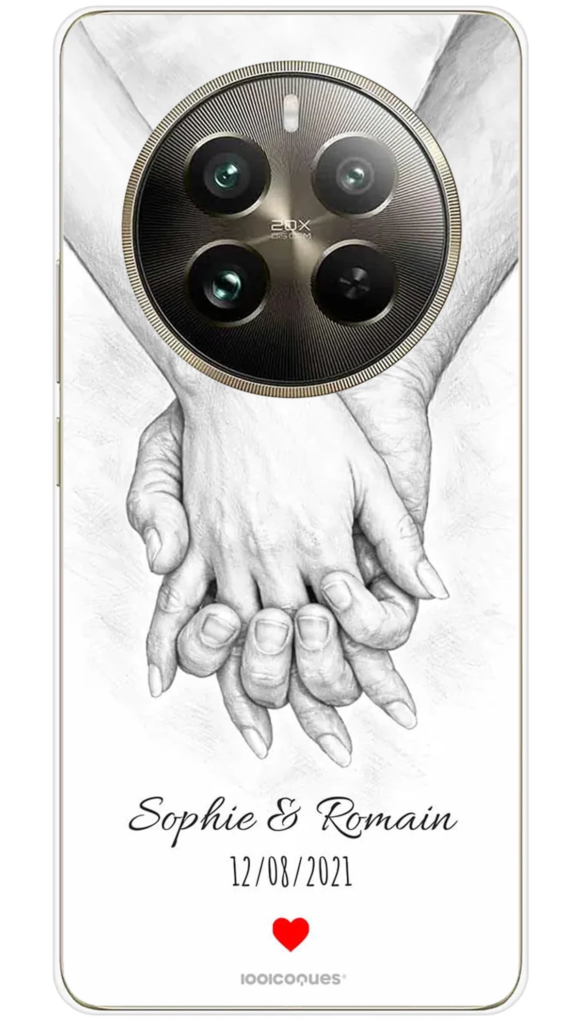 Coque personnalisée Realme Mains Couple - 12 Pro 5G
